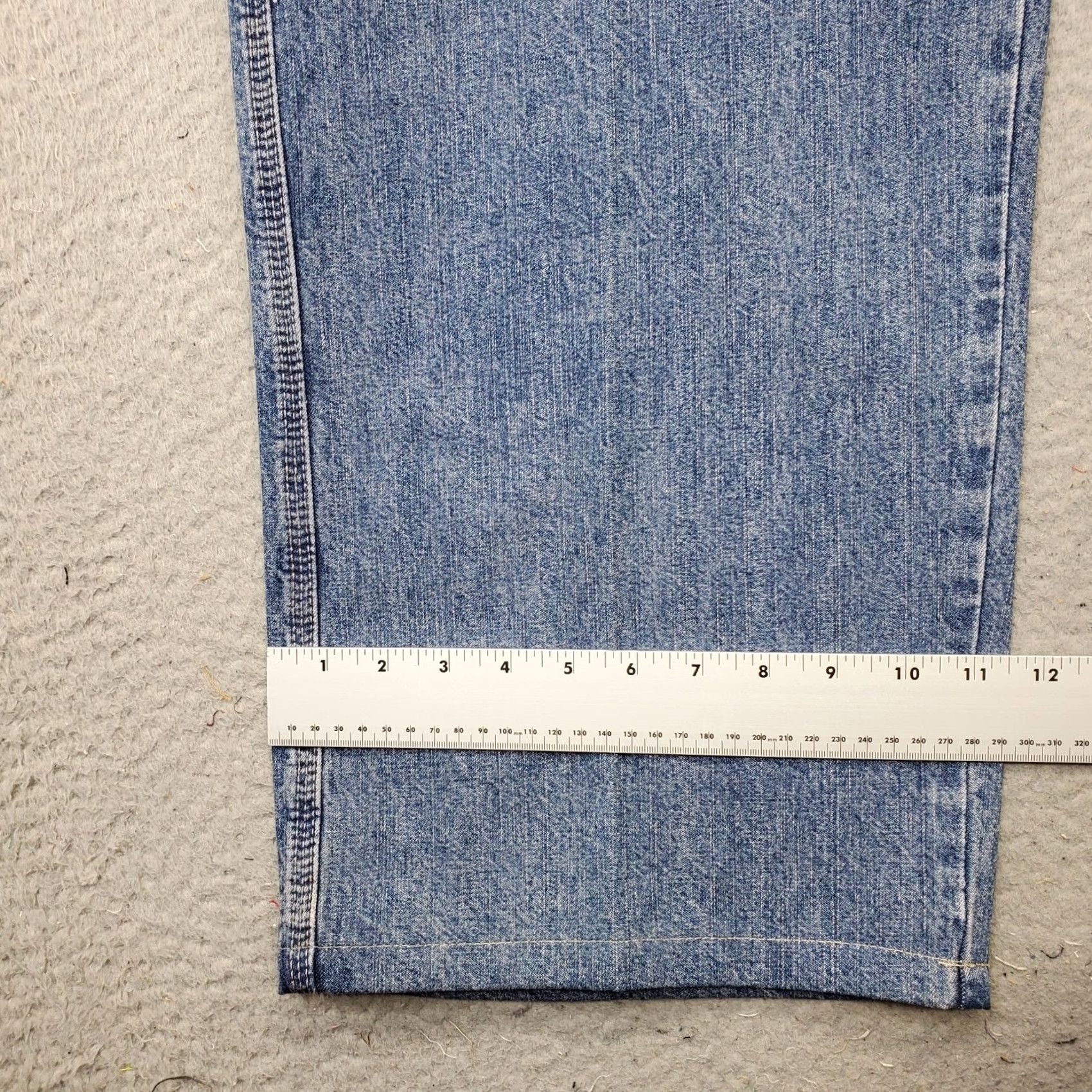 Levi's Levi's Mens Jeans 44x30 Blue Denim Carpenter Wide-Leg Slash Pocket 100% Cotton Size 44 Mens Blue Denim Jeans Size US 44 / EU 60 - 5 Thumbnail