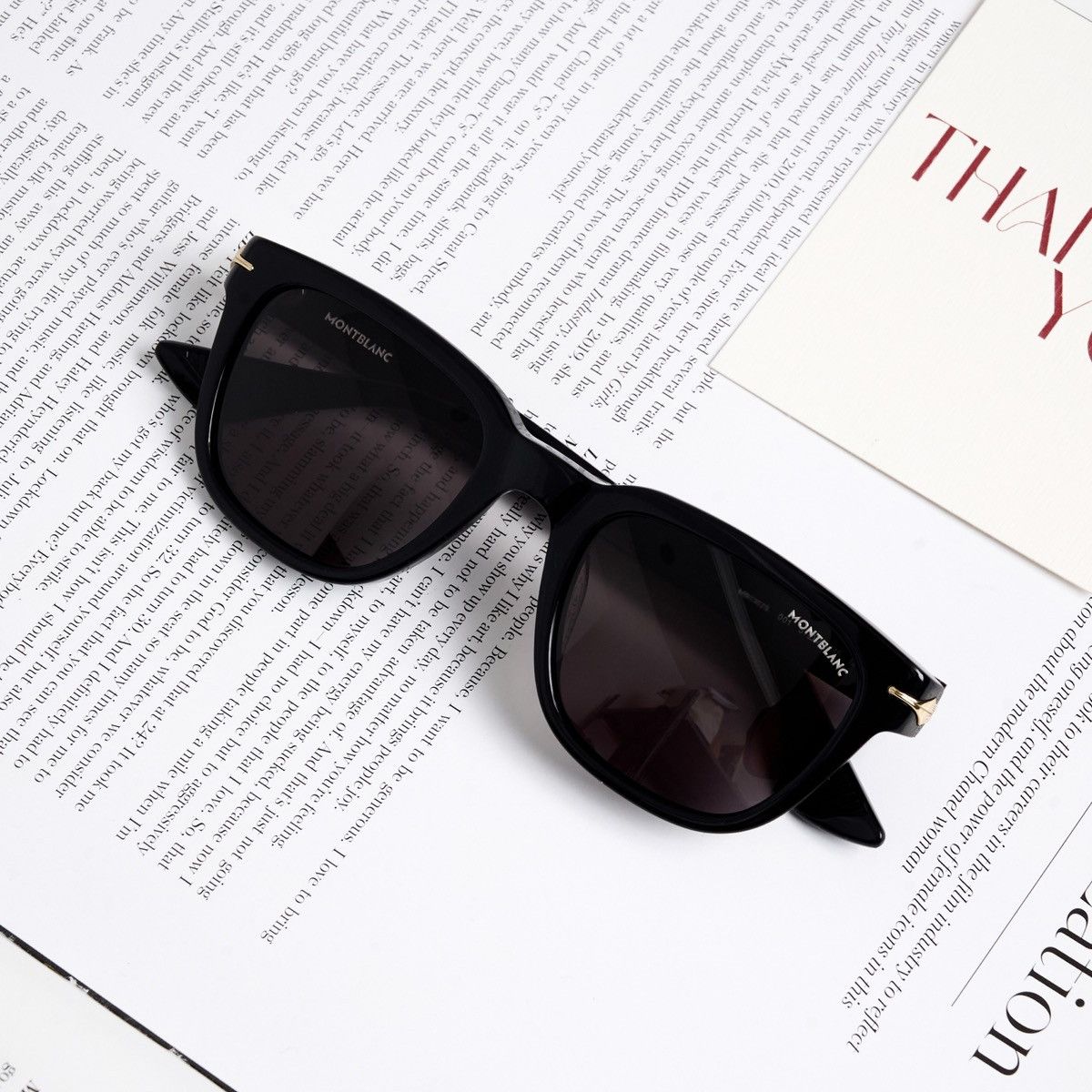 Montblanc MONTBLANC MB0302S 001 SUNGLASSES Size ONE SIZE - 6 Thumbnail