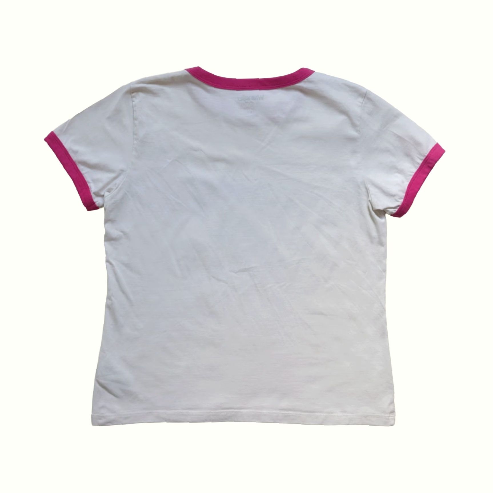 Fruit Of The Loom VINTAGE WRANGLER BARBIE MATTEL TOY DOLL WESTERN RINGER GRAPHIC WHITE PINK T SHIRT SZ L Size L / US 10 / IT 46 - 3 Thumbnail