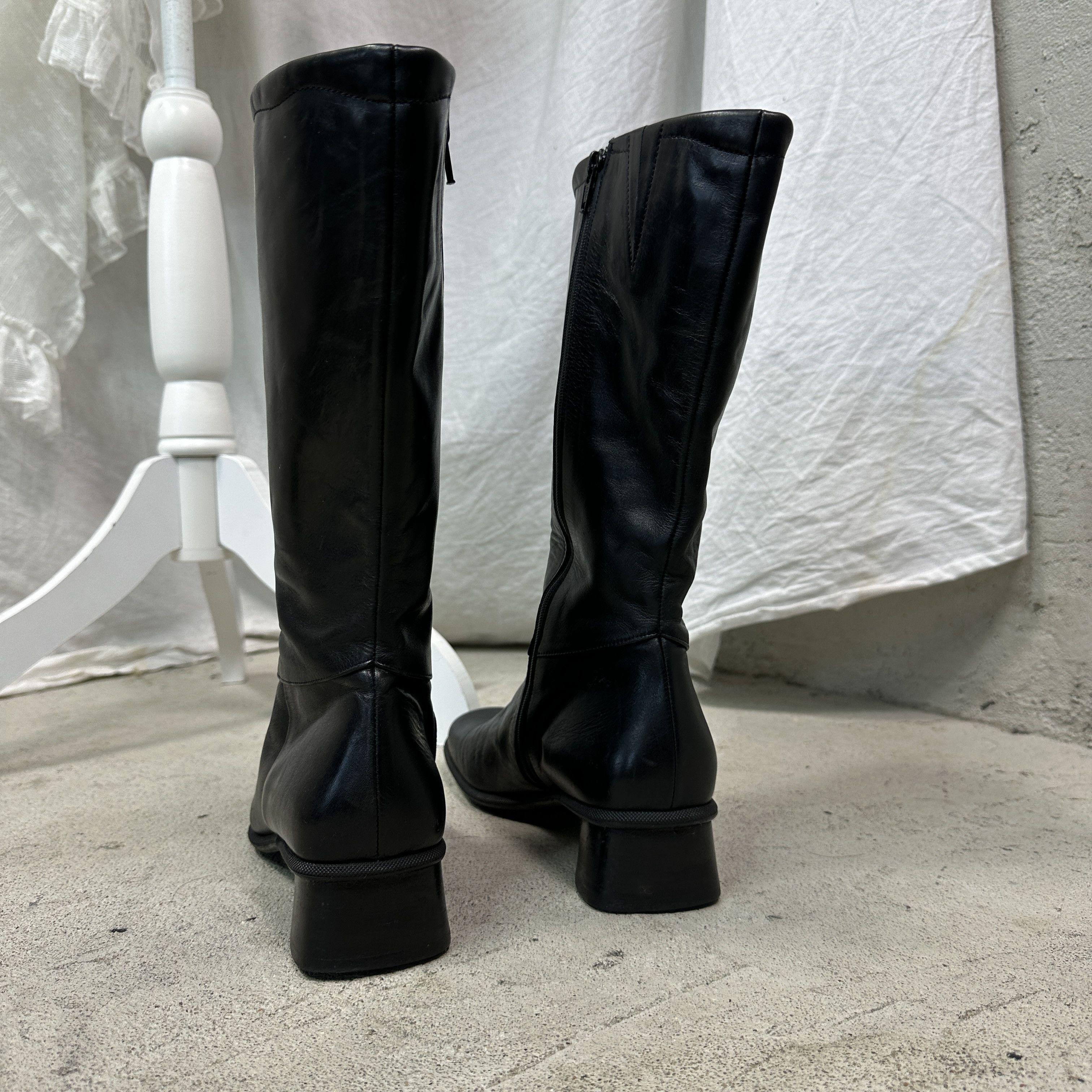 Vintage Vintage Avant Garde Leather Biker Pointy Boots Y2K Size US 8 / IT 38 - 6 Thumbnail