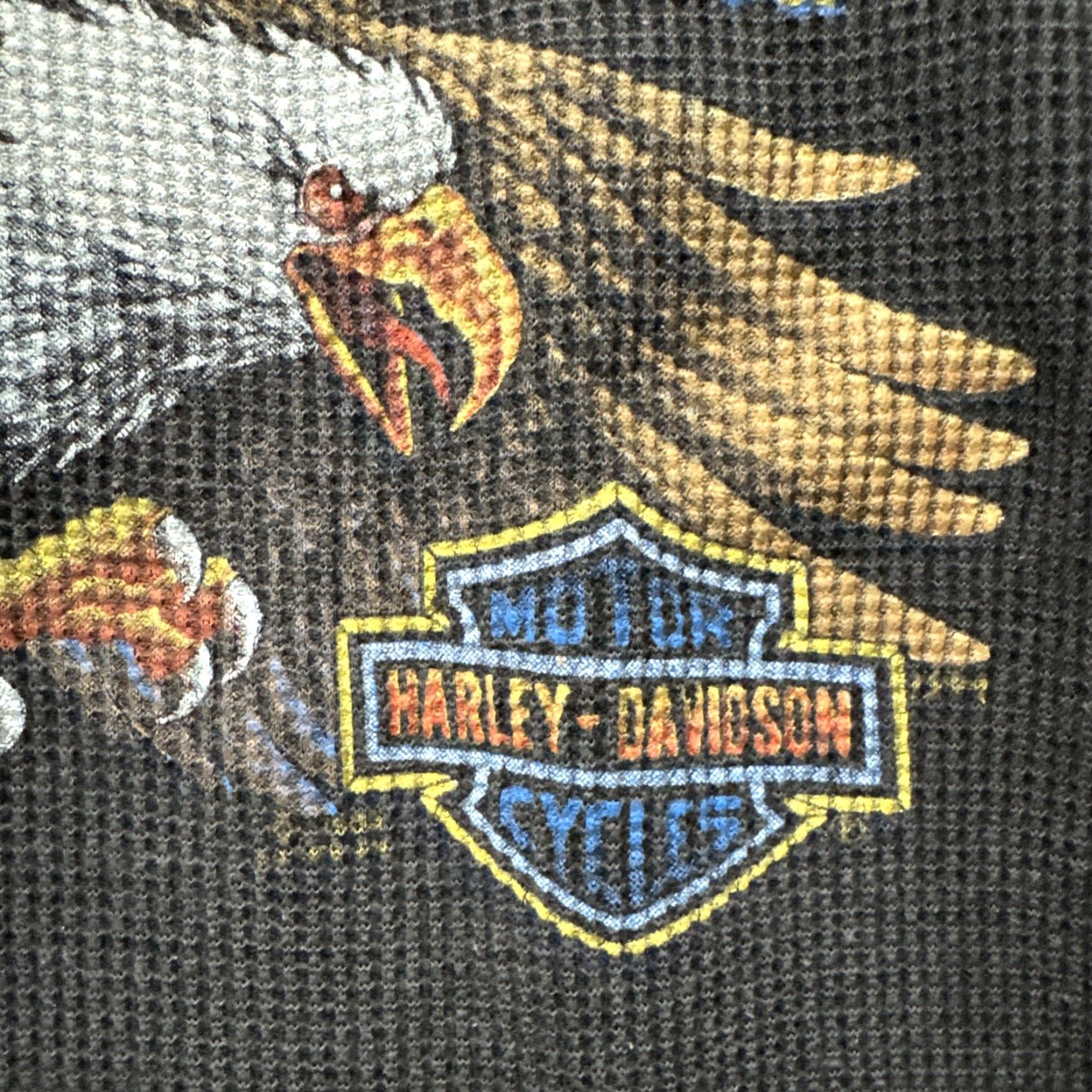 Harley Davidson VINTAGE Harley-Davidson T-Shirt 3D Emblem 80s Thermal Men M Black Shirts Mens Size US M / EU 48-50 / 2 - 3 Thumbnail