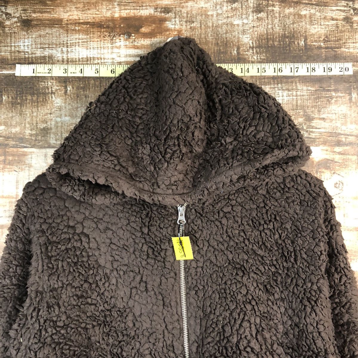 Japanese Brand Beams Hearts Brown fleece sweater Hoodie #A2358 Size L / US 10 / IT 46 - 4 Thumbnail
