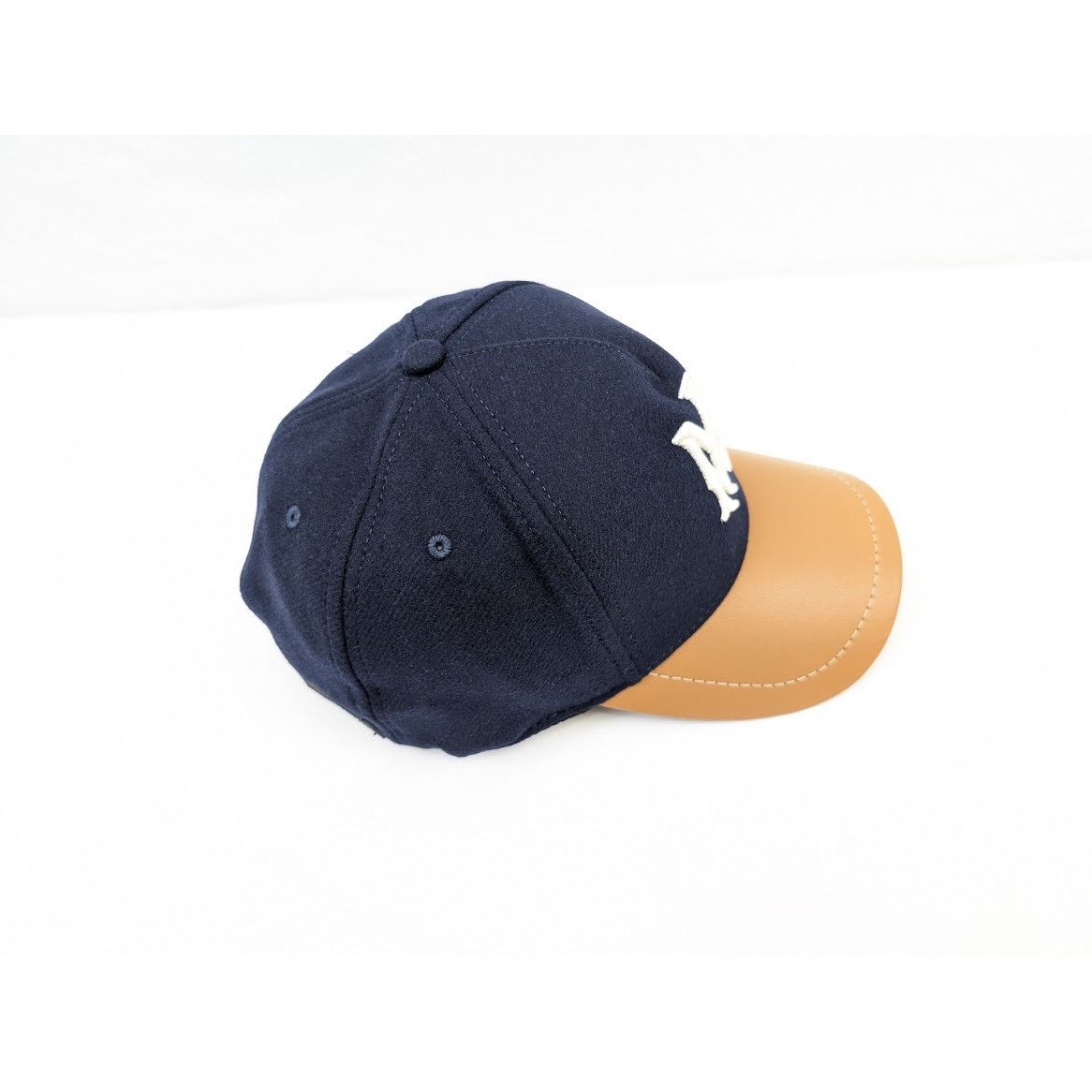 Amiri o1rshd1 Size: OS / Wool/Leather MA Hat / Cap in Navy Size ONE SIZE - 14 Thumbnail