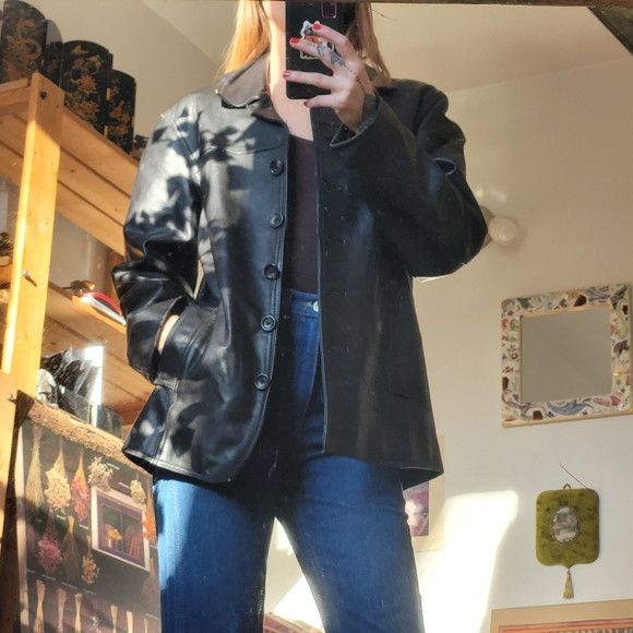 Other The Olde Hide House Black Leather Jacket - Size M Size M / US 6-8 / IT 42-44 - 10 Thumbnail