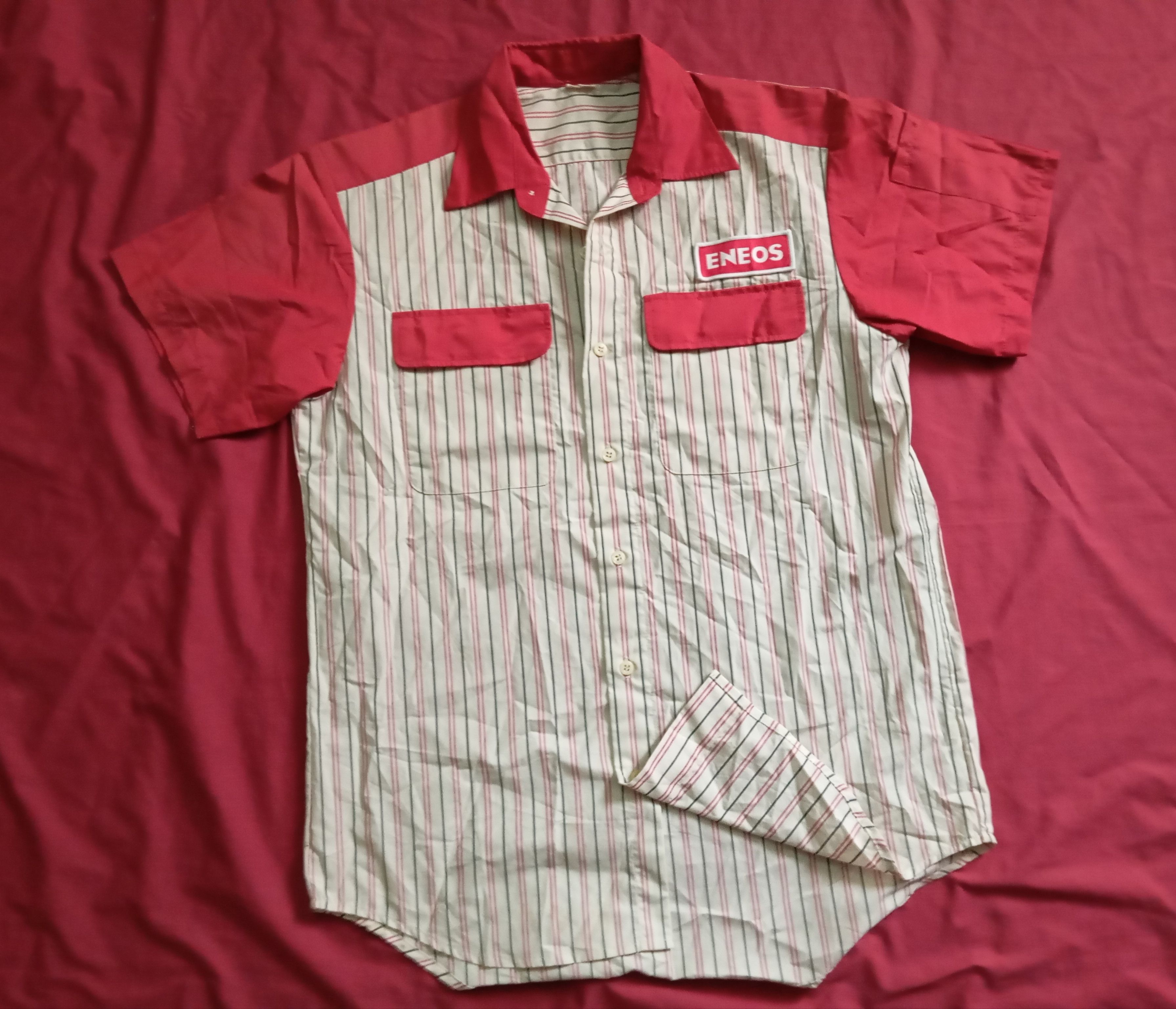 Japanese Brand ⛽ Eneos Workshirt Initial D anime cosplay Size US S / EU 44-46 / 1 - 2 Thumbnail