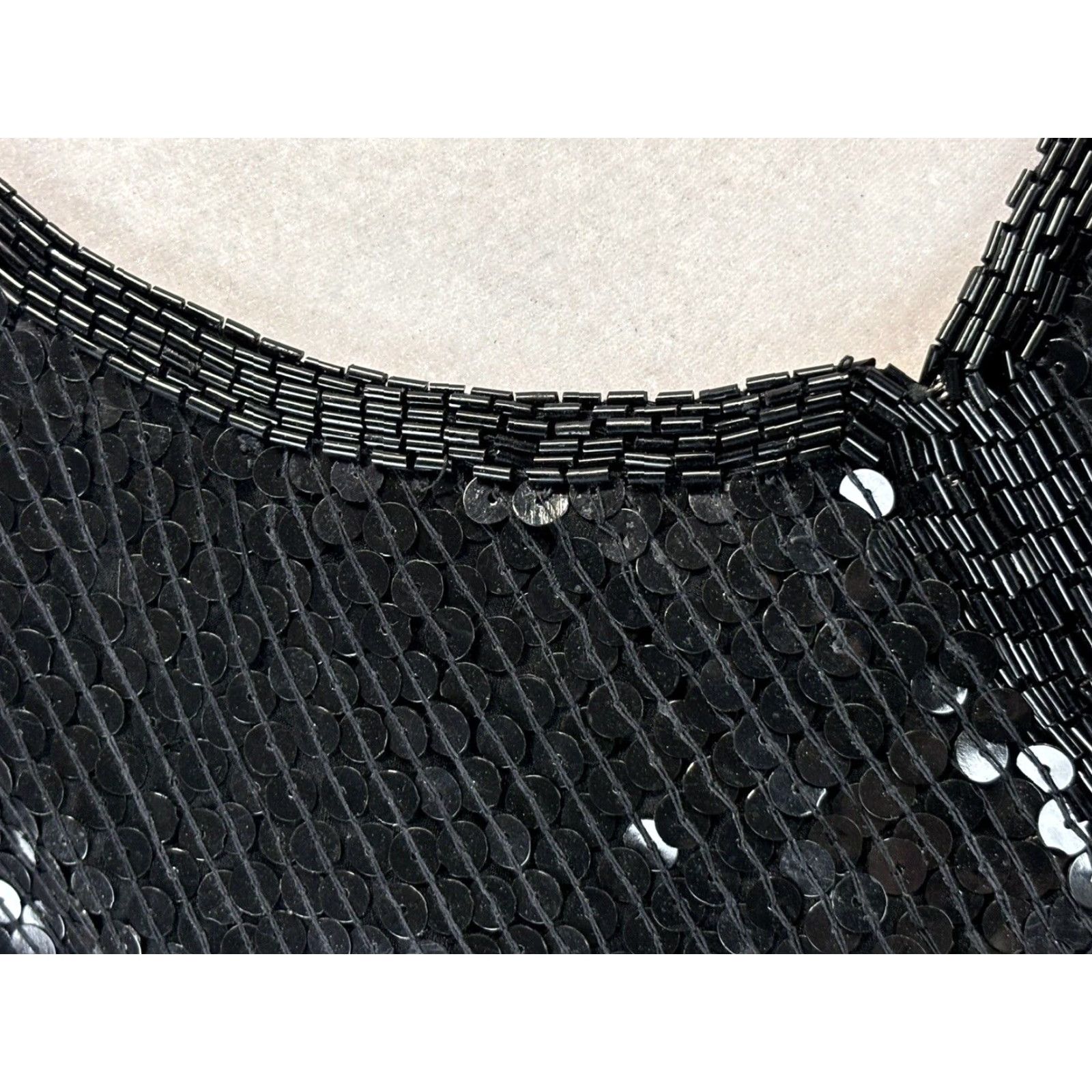 X-LARGE VINTAGE Stenay 100% Silk Sequin Jacket Black XL Women's Formal 80s Size XL / US 12-14 / IT 48-50 - 6 Thumbnail