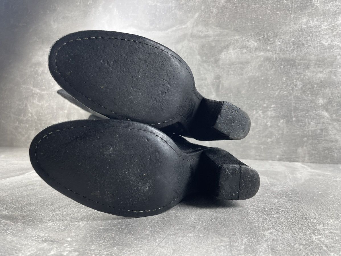 Other Fauzian Jeunesse Black Avant Garde Leather Tall Riding Boots Size US 9 / IT 39 - 9 Thumbnail