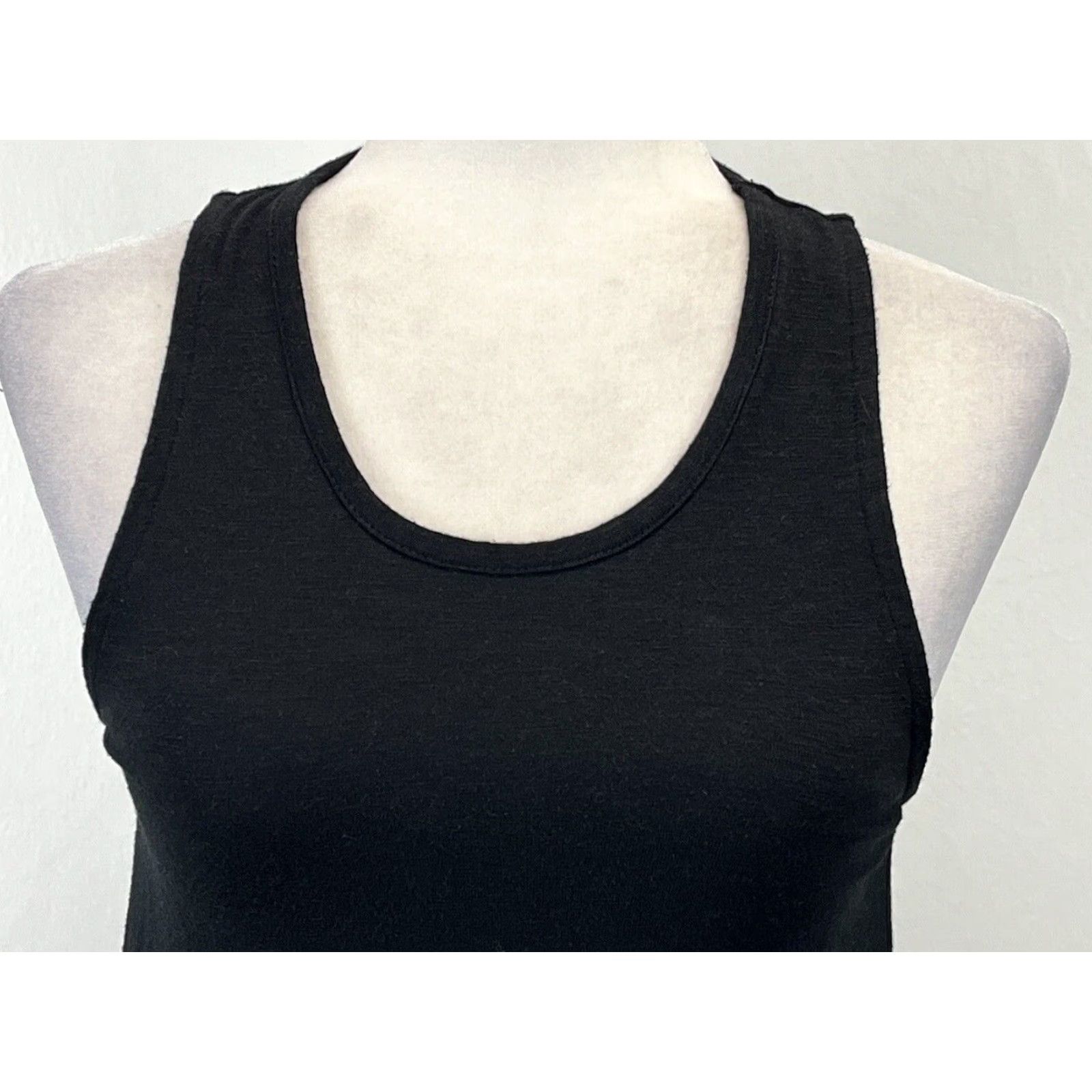 Madewell Madewell Women's Black Short Tank Dress, Small, Casual Sleeveless Size S / US 4 / IT 40 - 5 Thumbnail