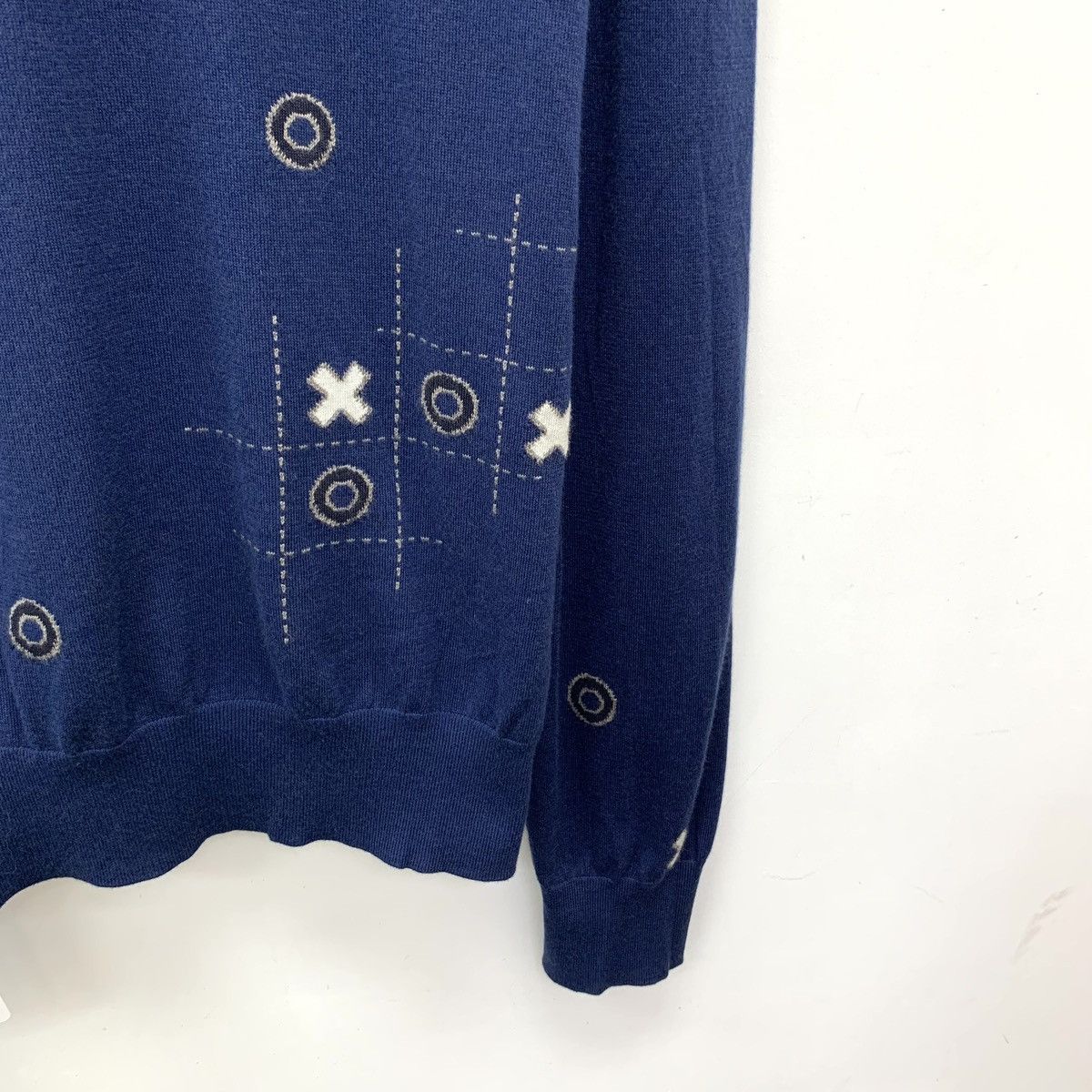 Hermes Hermes Checkerboard Pattern Long Sleeve Knit Sweater K26WX Size US L / EU 52-54 / 3 - 4 Thumbnail