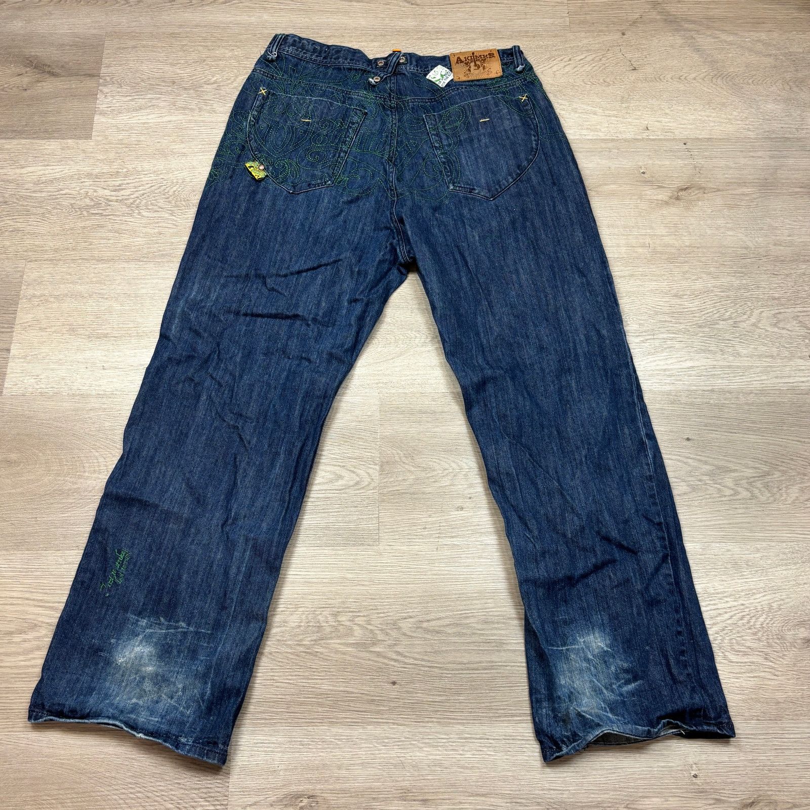 Akademiks Akademiks Baggy Embroidered Jeans Men's 38x31 Skate Y2k Size US 38 / EU 54 - 4 Thumbnail