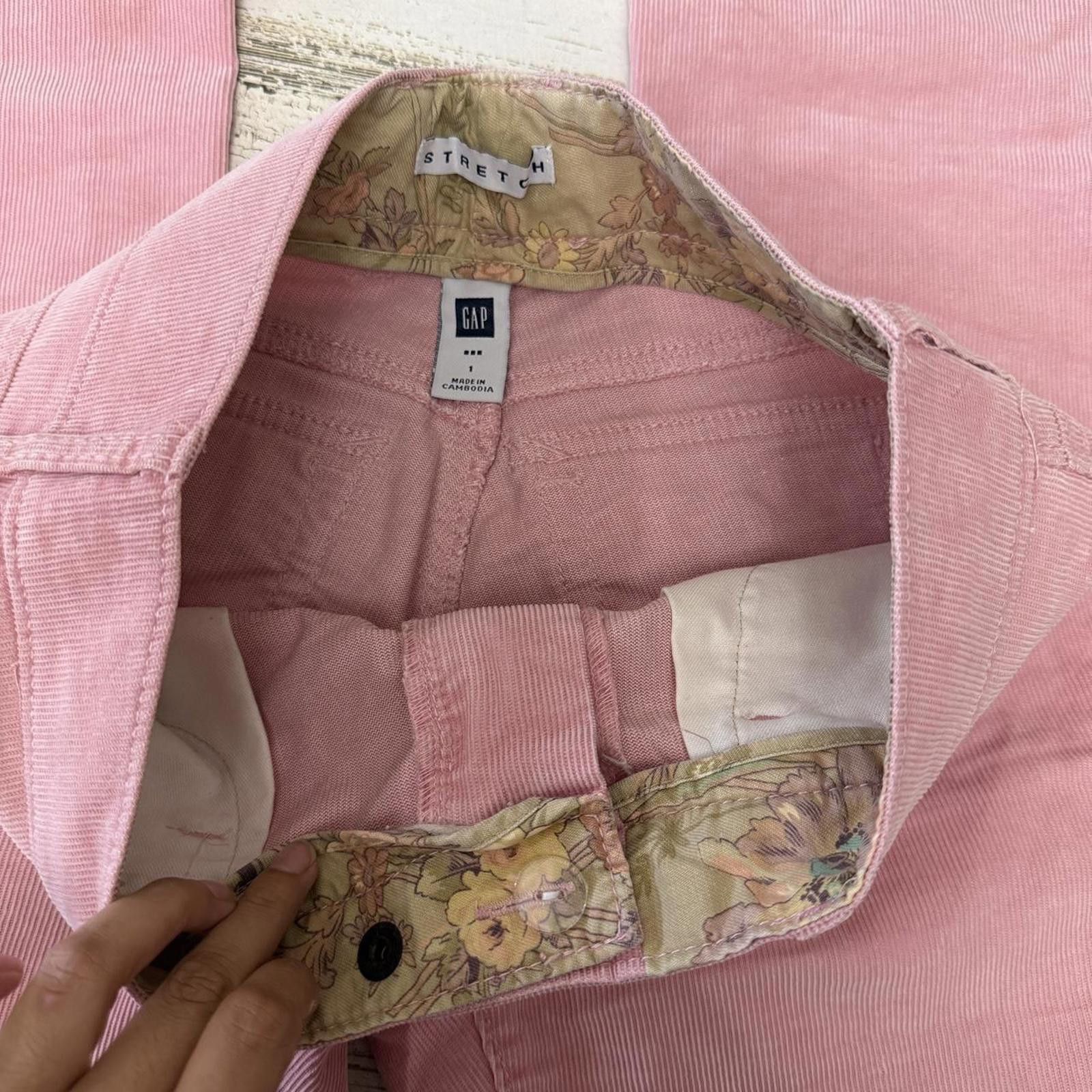 Gap Pink Corduroy flared Gap jeans size 1 Size 26" / US 2 / IT 38 - 5 Thumbnail