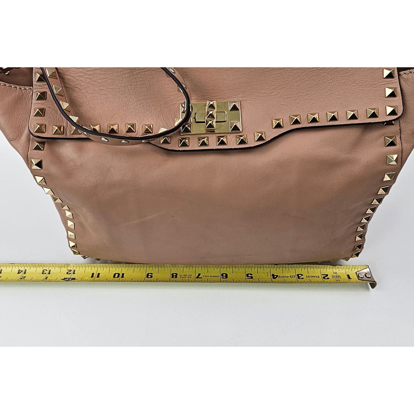 Valentino Valentino Taupe Leather Rockstud Crossbody Bag Size ONE SIZE - 12 Thumbnail