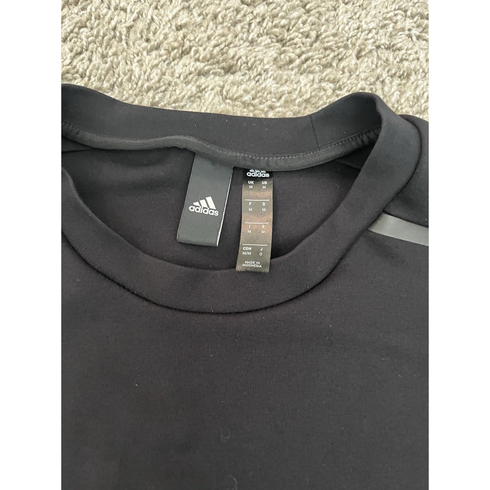 Adidas Adidas M Black Athletic Training Cycling Rear Zip Pocket Size US M / EU 48-50 / 2 - 3 Thumbnail