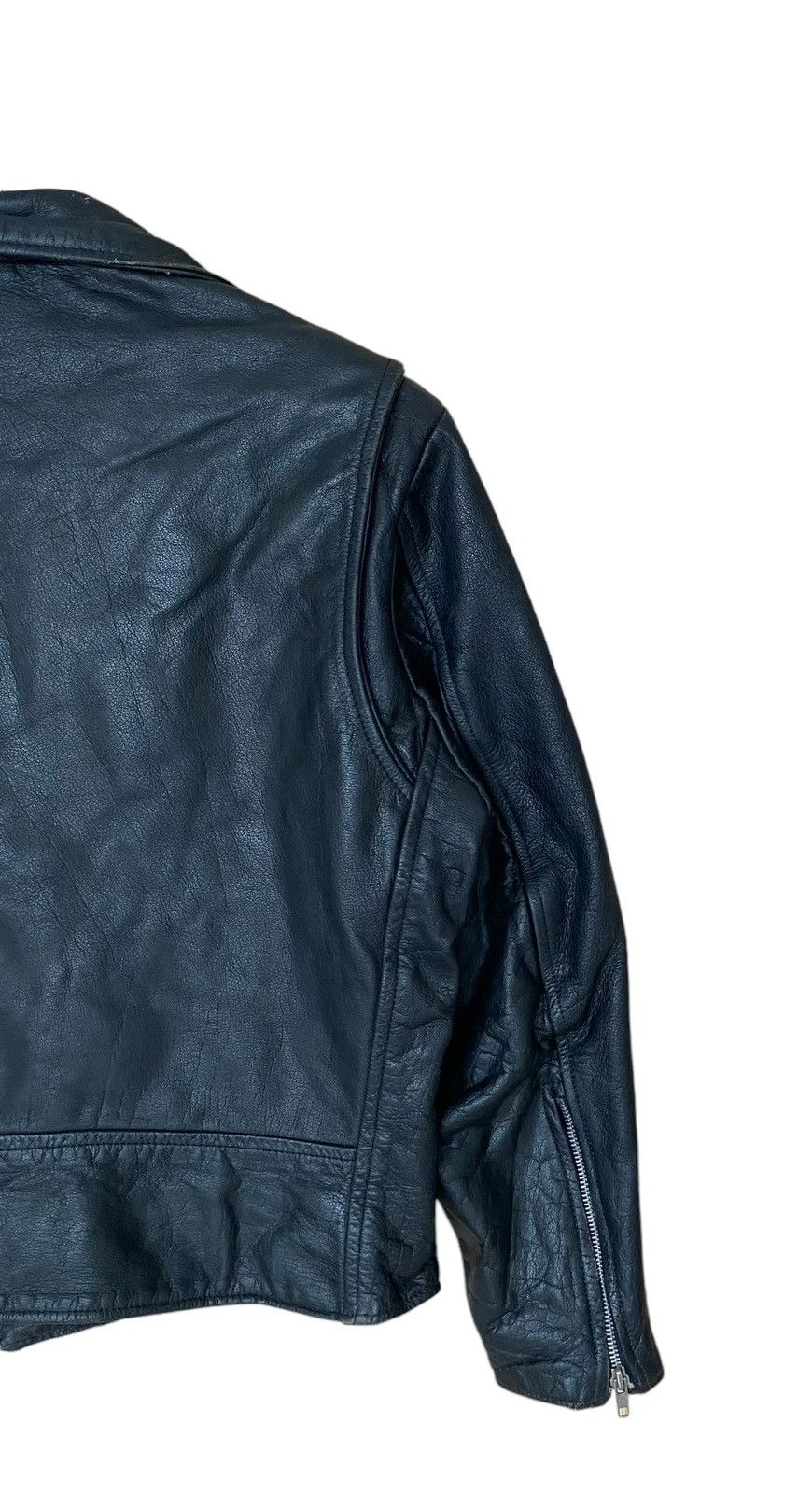 Other True Vintage Made In Usa Double Collar Leather Jacket 1960s Size US M / EU 48-50 / 2 - 8 Thumbnail