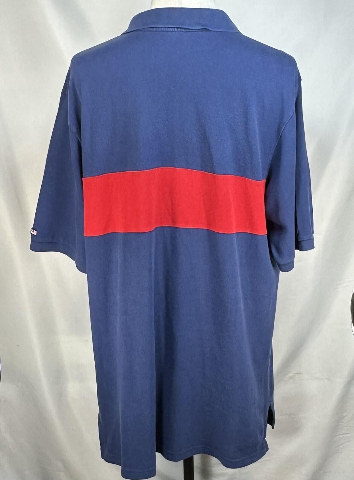 Other Polo Jeans Co. 1/4 Button 100% Cotton Polo Shirt Blue Mens L Size US L / EU 52-54 / 3 - 2 Thumbnail