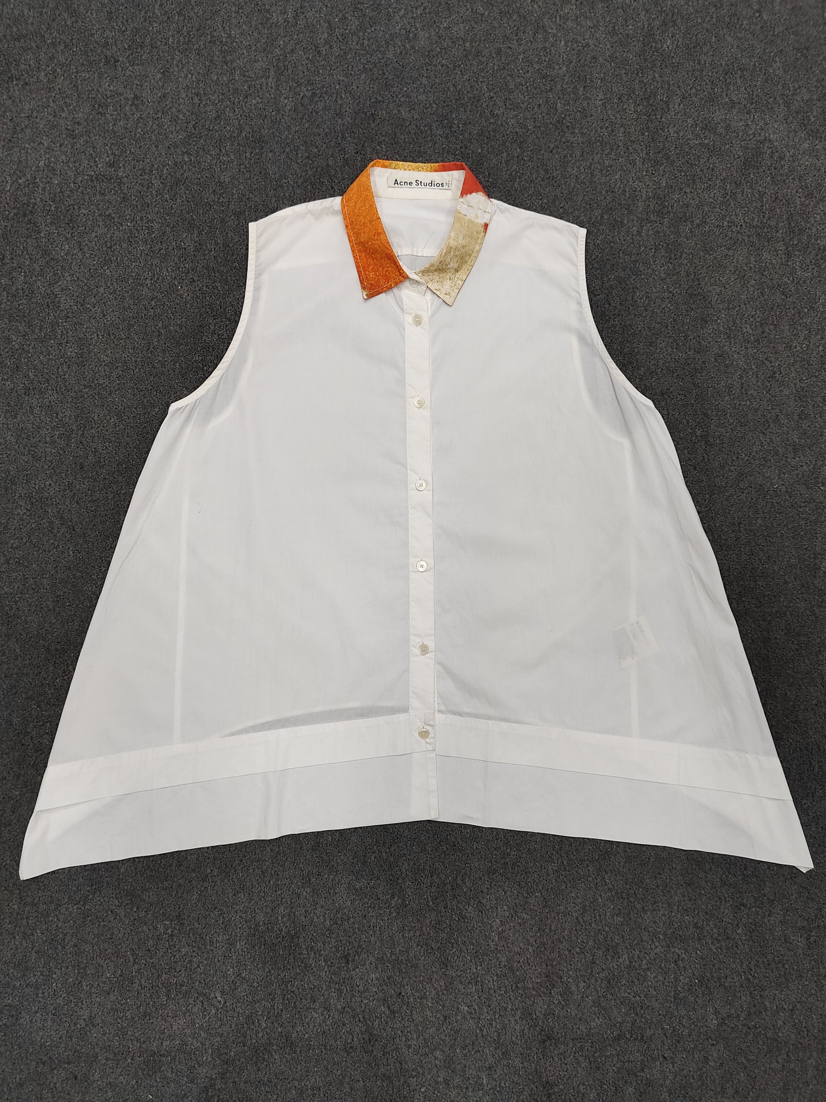 Acne Studios 💥 Acne Studios SS14 Abstract Art Collar Sleeveless Size M / US 6-8 / IT 42-44 - 6 Thumbnail