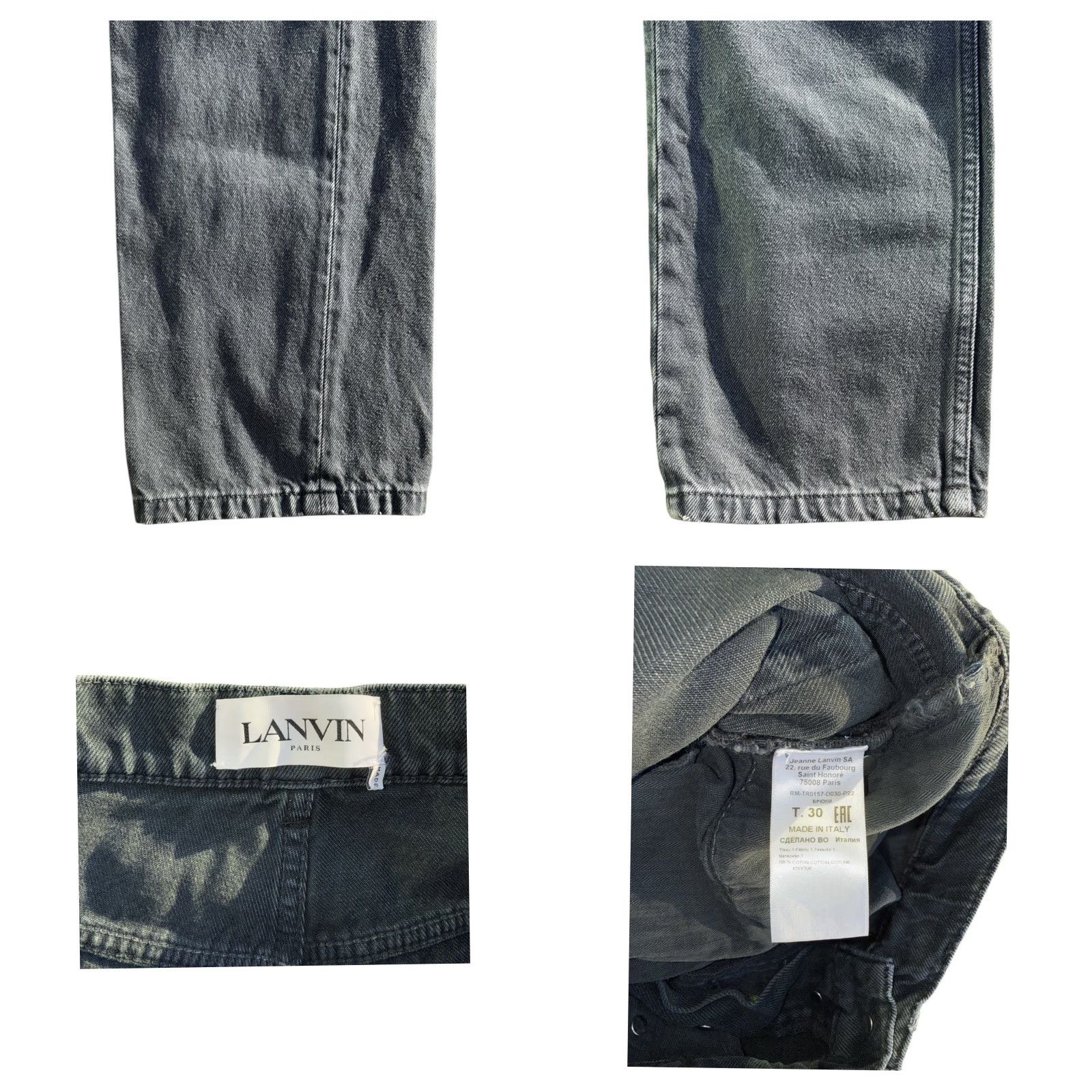 Lanvin Lanvin Black Zippered Cargo Pants Size 30 Men Regular Pants Cargo Zipper Black Lanvin 30 Mens Size US 30 / EU 46 - 8 Thumbnail