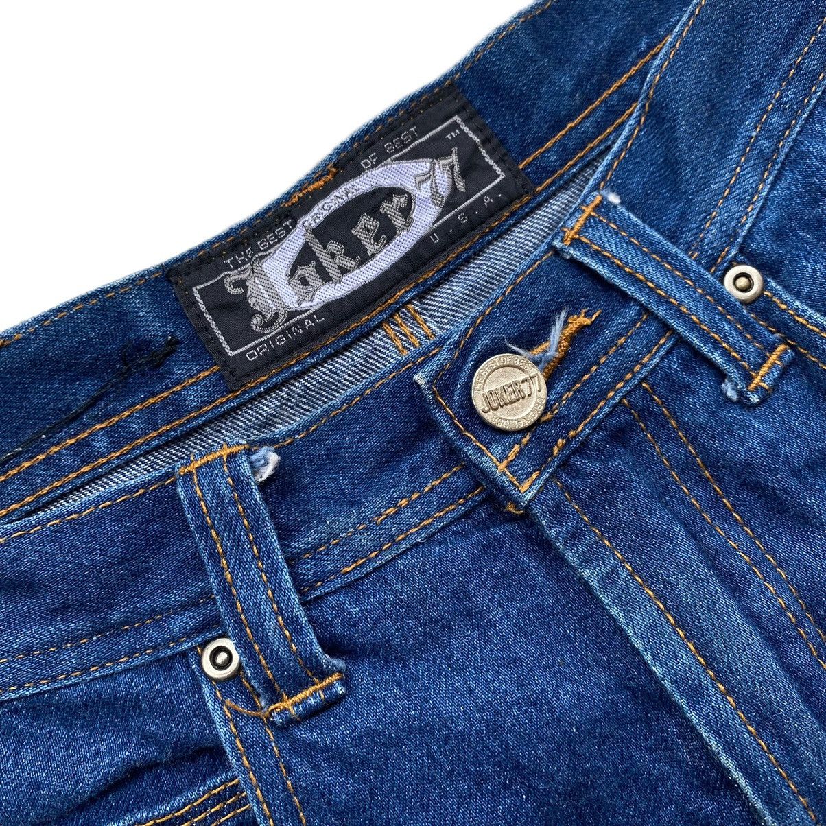 JNCO 🔥Vintage Joker77 Carpenter Blue Baggy Jeans🔥 Size US 34 / EU 50 - 10 Thumbnail