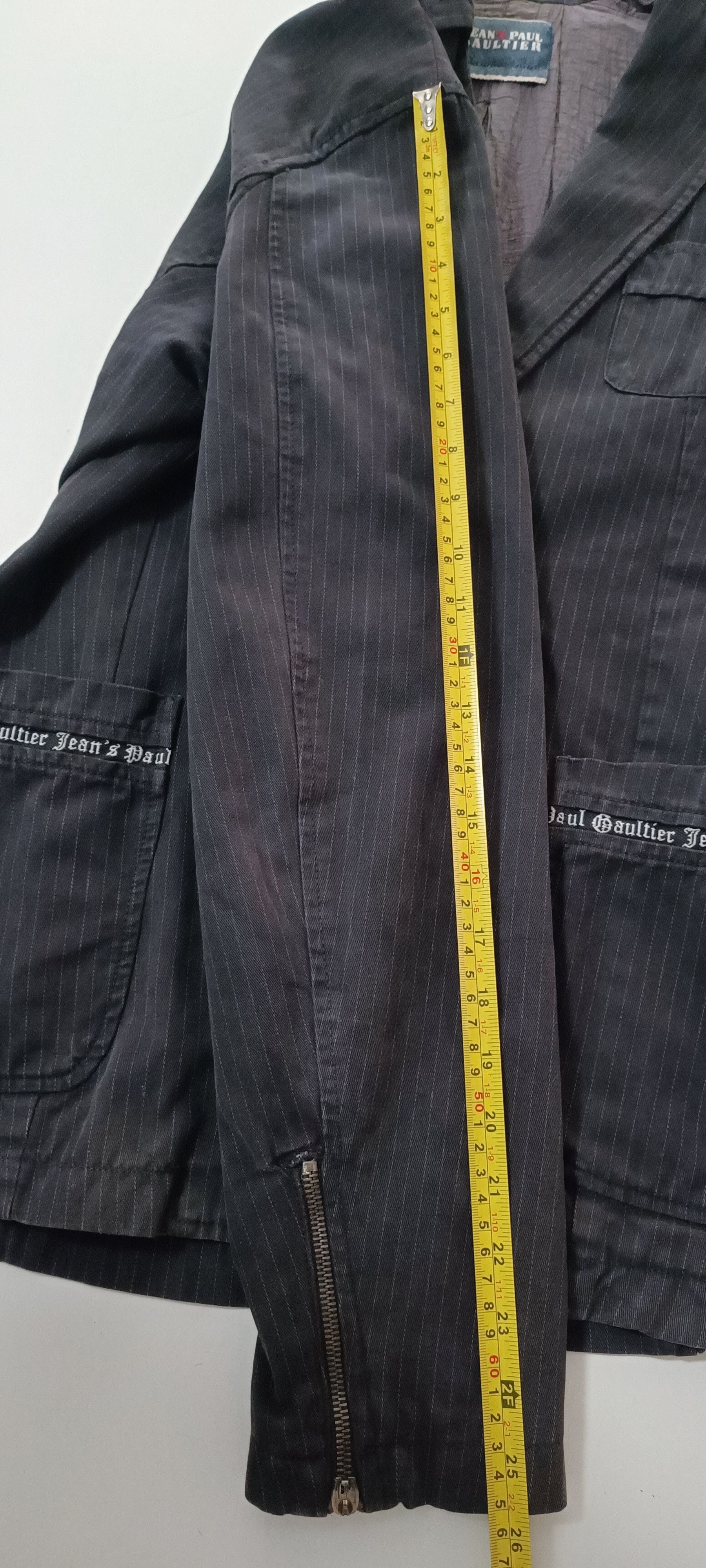 Jean Paul Gaultier Striped gray cotton jacket Size US S / EU 44-46 / 1 - 16 Thumbnail