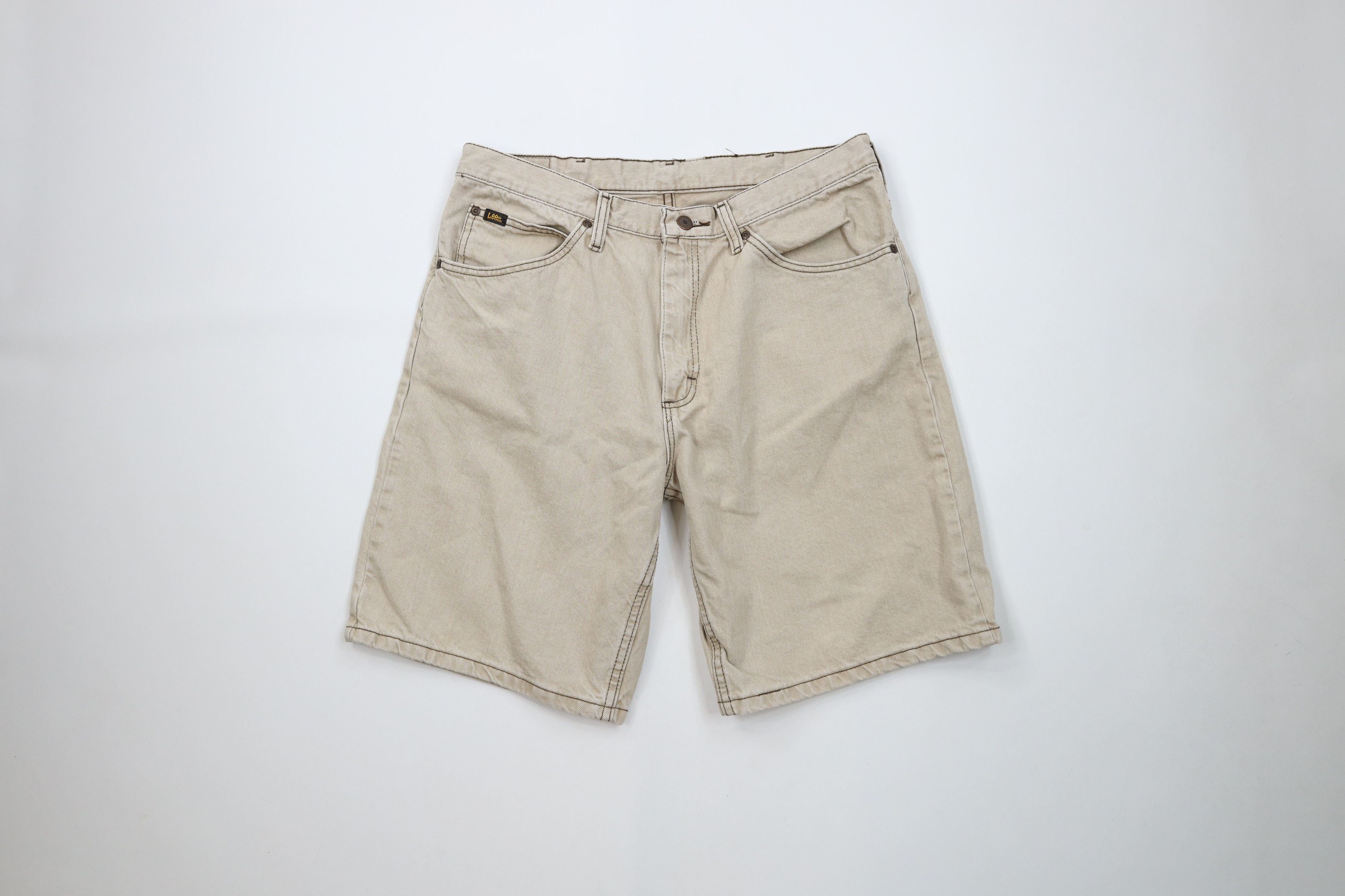 Lee × Vintage Vintage 90s Lee Above Knee Denim Jean Shorts Jorts Cotton Size US 34 / EU 50 - 1 Thumbnail