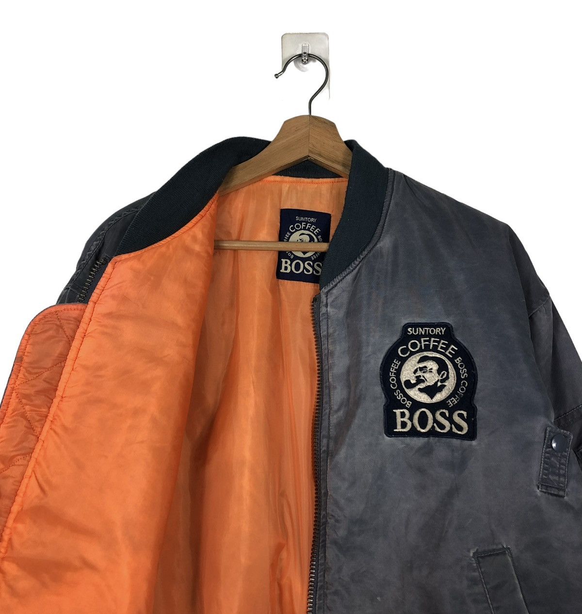 Japanese Brand 🔥RIOT RIOT VINTAGE BOMBER JACKET FLY SUNTORY COFFEE BOSS Size US L / EU 52-54 / 3 - 12 Thumbnail
