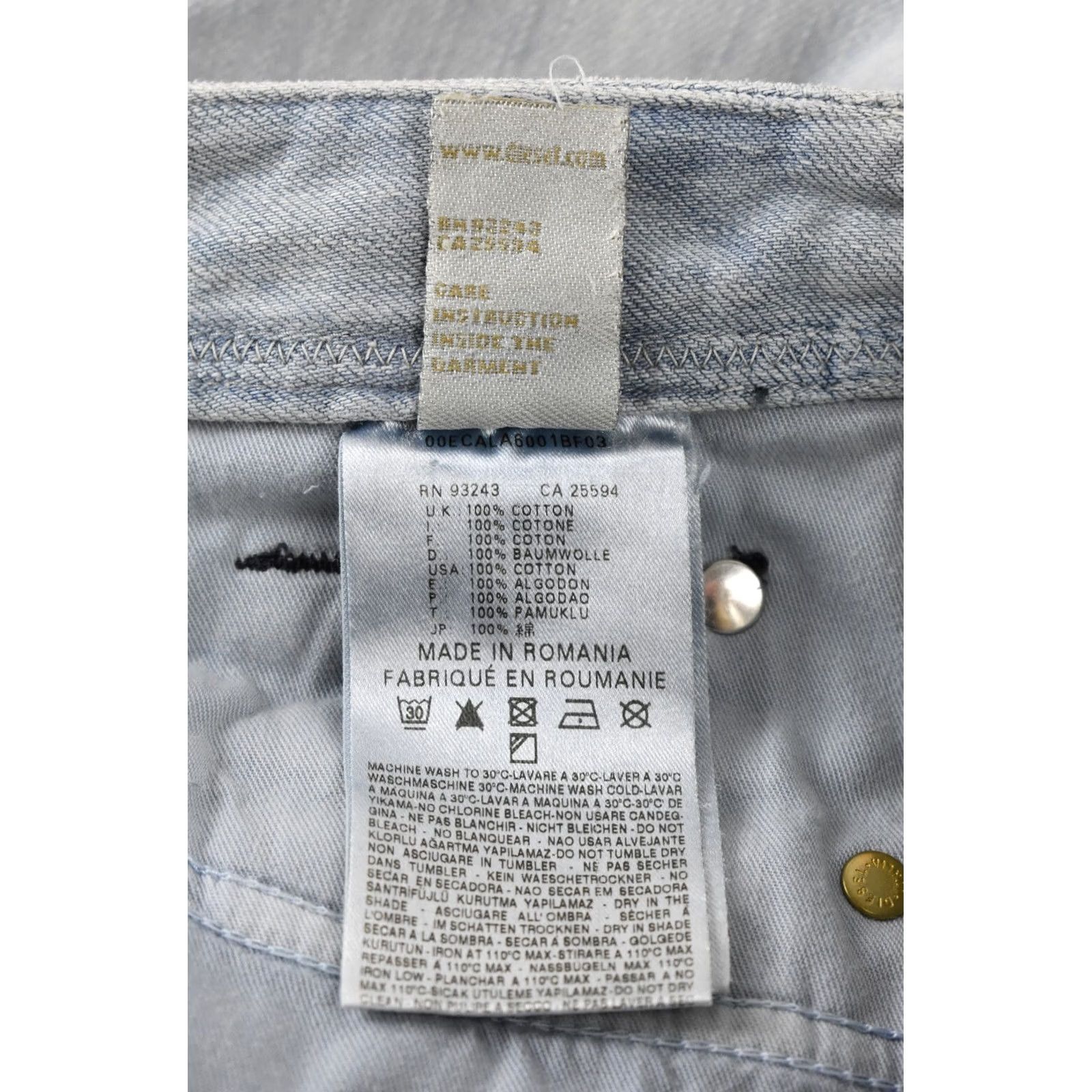 Diesel DIESEL Lowky 008M0 Jeans Women W25/L34 Low Waist Studs Denim Jeans Regular Zip Fly Blue 008M0 Womens Jeans Size 42" / US 20 - 5 Thumbnail