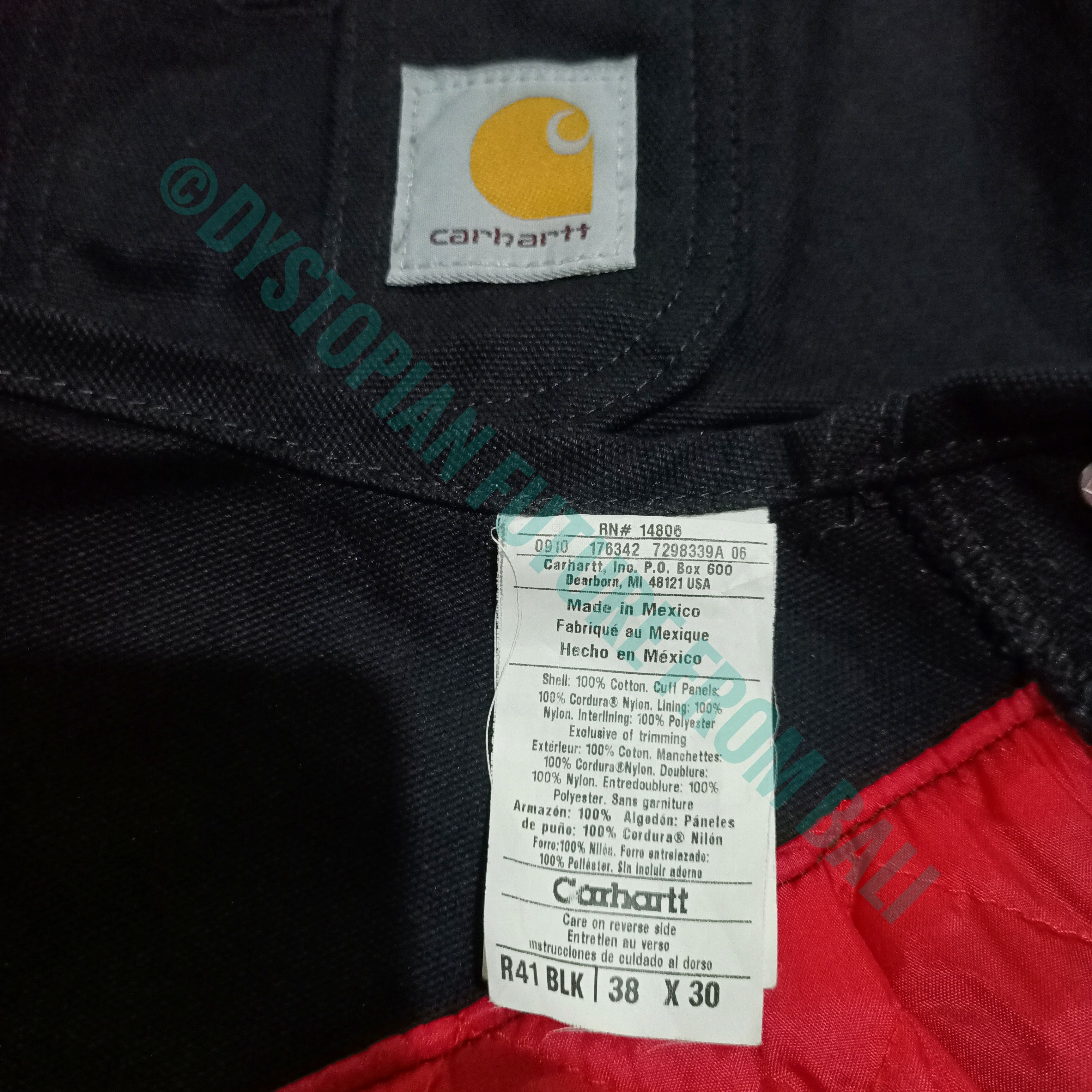 Carhartt Carhartt Duck Zip-to-Thigh Bib Overall/Quilt Lined Size US 37 - 10 Thumbnail