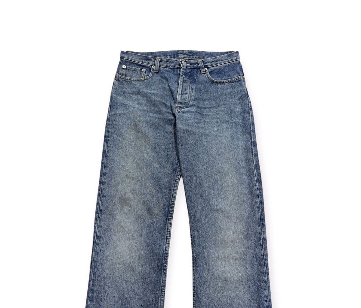 Helmut Lang 1999 Silver Painter Jeans Size US 28 / EU 44 - 2 Thumbnail
