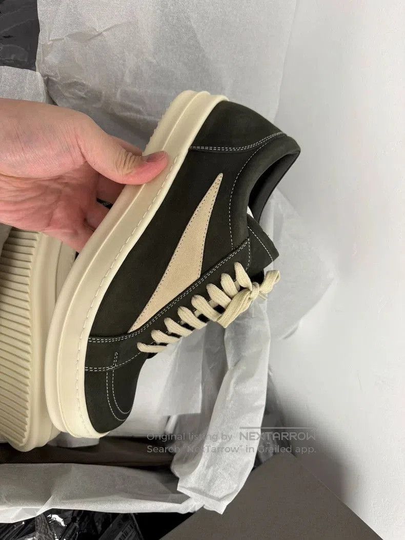 Rick Owens Rick Owens Dark Green Leather Sneakers- Size US 9 / EU 42 - 5 Thumbnail