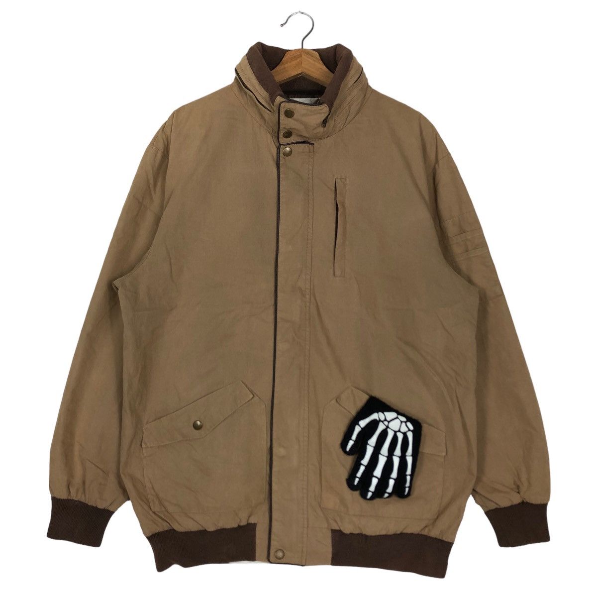 Japanese Brand 🔥90’s RIOT RIOT VINTAGE BOMBER JACKET GROMMER GRAND JAPAN Size US M / EU 48-50 / 2 - 2 Thumbnail