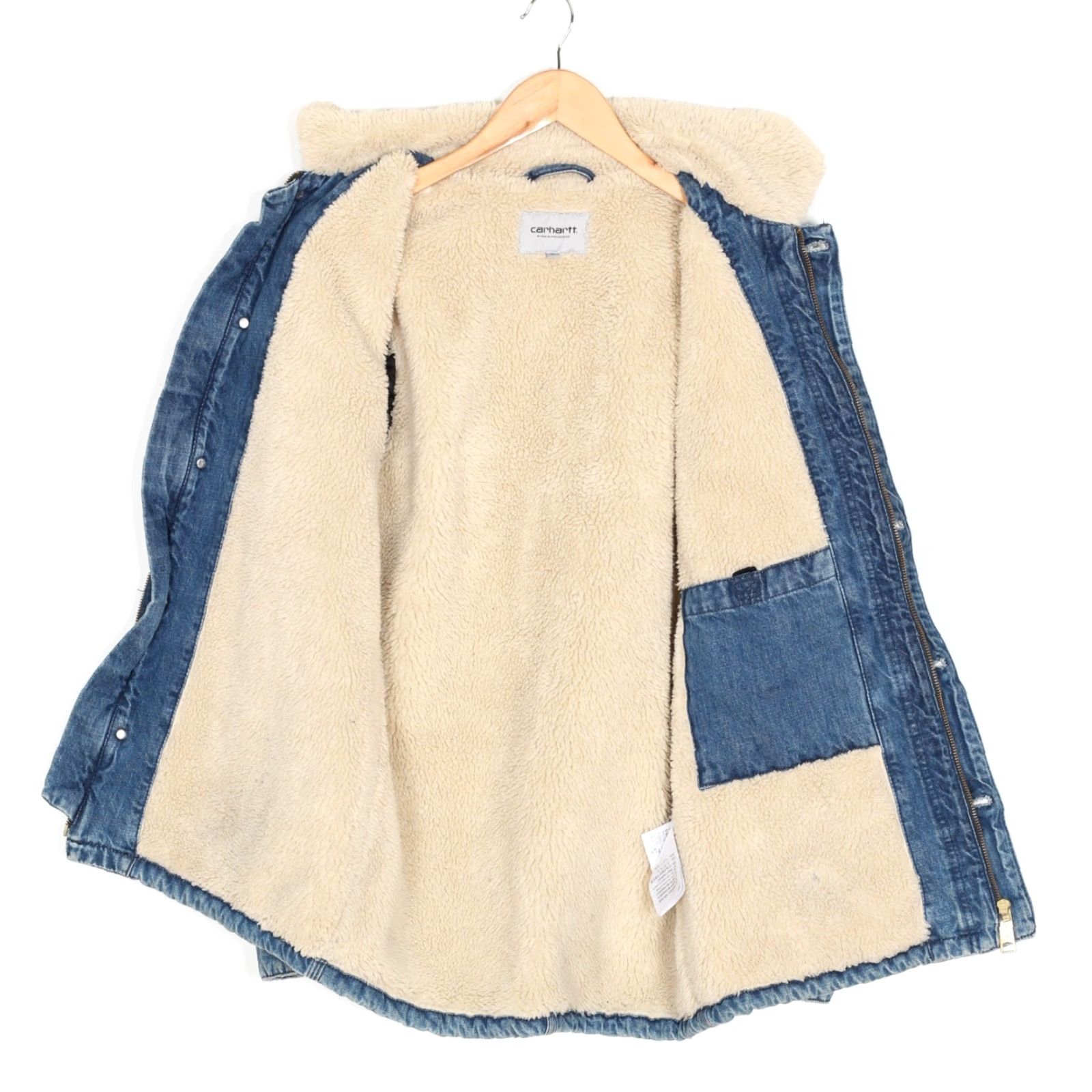 Carhartt Wip Carhartt WIP PHOENIX COAT Denim Jacket Men Size S Sherpa Lined Blue MJ6153 Size US S / EU 44-46 / 1 - 4 Thumbnail