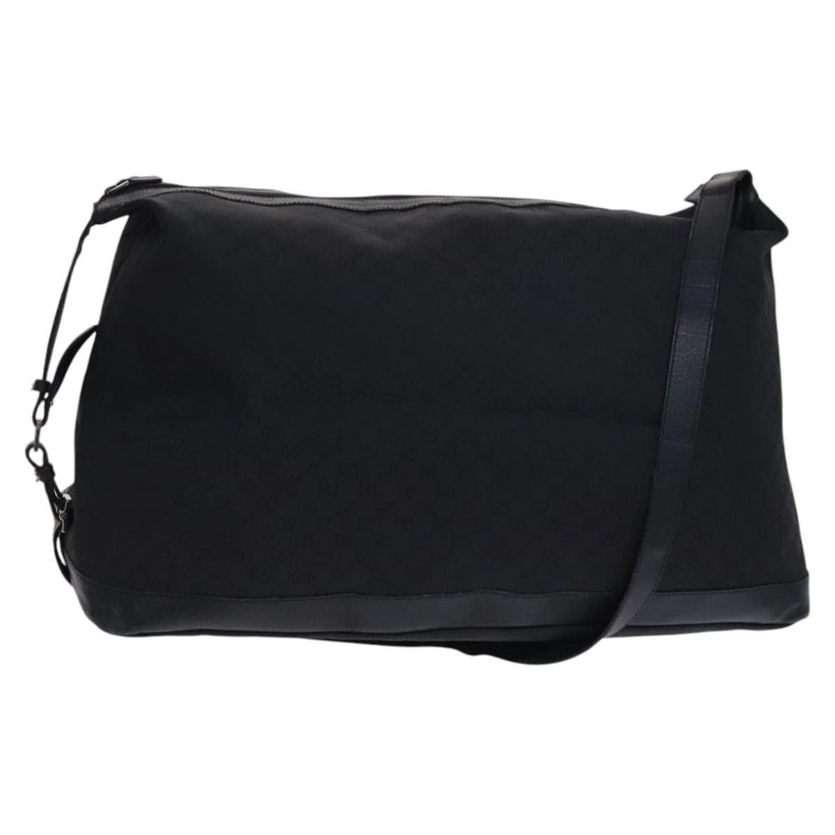 Gucci GUCCI GG Canvas Shoulder Bag Nylon Black Silver Size ONE SIZE - 1 Thumbnail