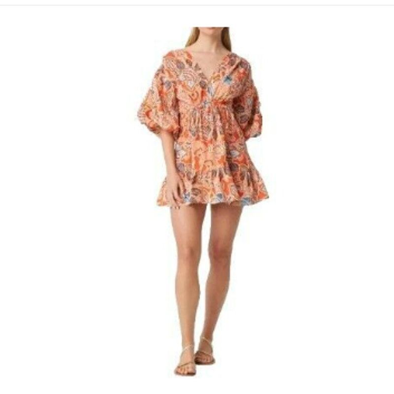 MISA Los Angeles MISA Los Angeles Sari Floral Poplin Mini Dress Size M New Size M / US 6-8 / IT 42-44 - 1 Thumbnail