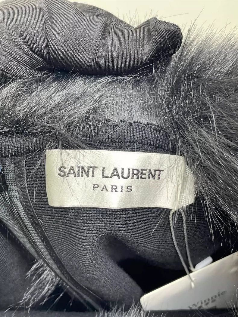 Yves Saint Laurent saint laurent Black wool knit strapless dress 2503-Nextarro Size XS / US 0-2 / IT 36-38 - 4 Thumbnail