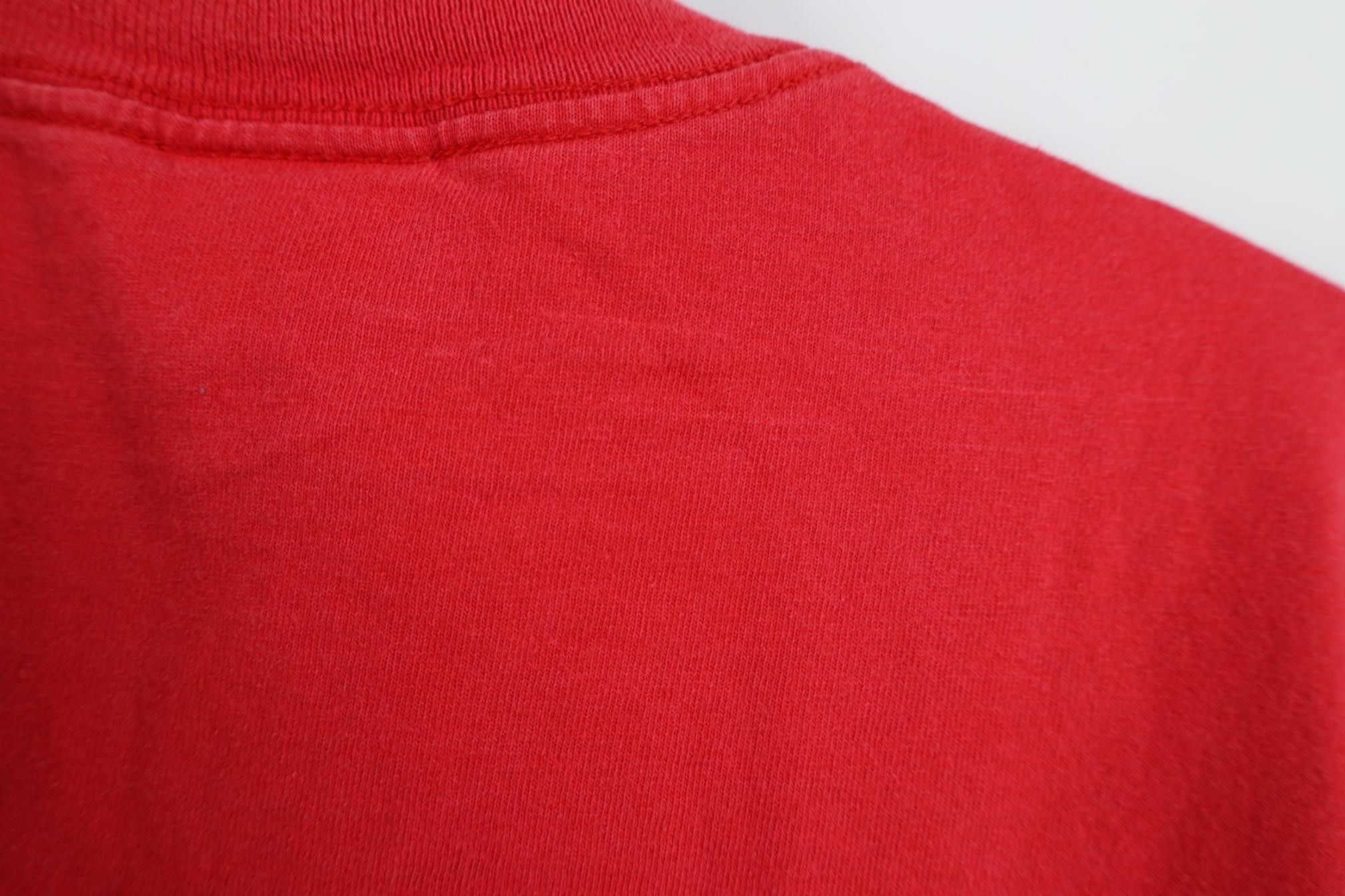 Vintage Vintage 90s Y2K Freedom Flag Tradition T-Shirt Red Cotton Size US M / EU 48-50 / 2 - 9 Thumbnail