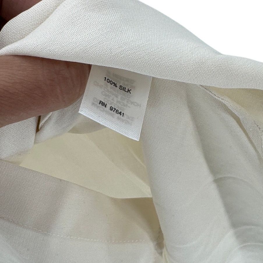 Other J.Jill cream silk roller tab button up size 1X neutral Size XL / US 12-14 / IT 48-50 - 6 Thumbnail