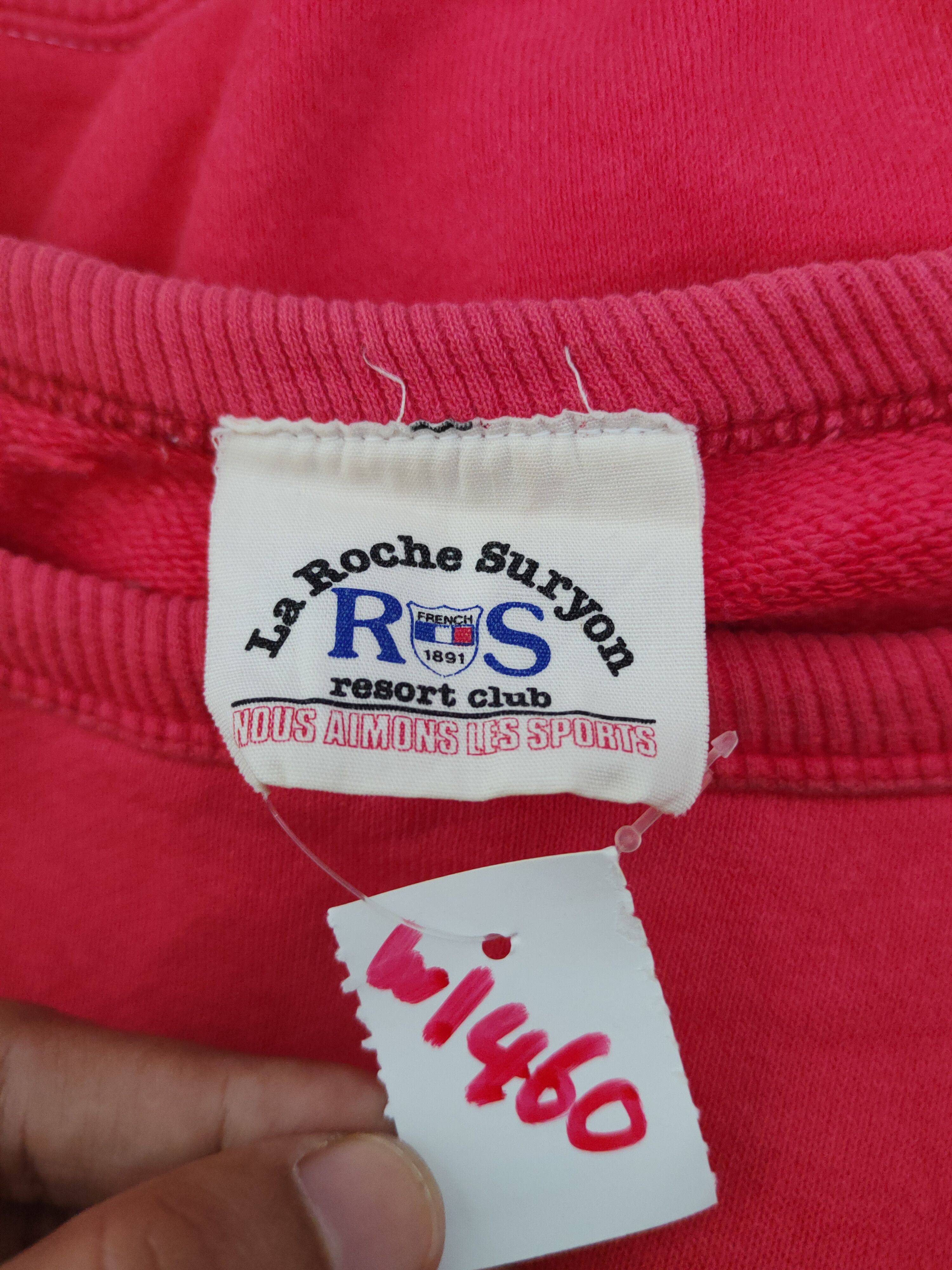 Japanese Brand La Roche Surgon vintage Red Sweatshirts #W1460 Size US XL / EU 56 / 4 - 12 Thumbnail