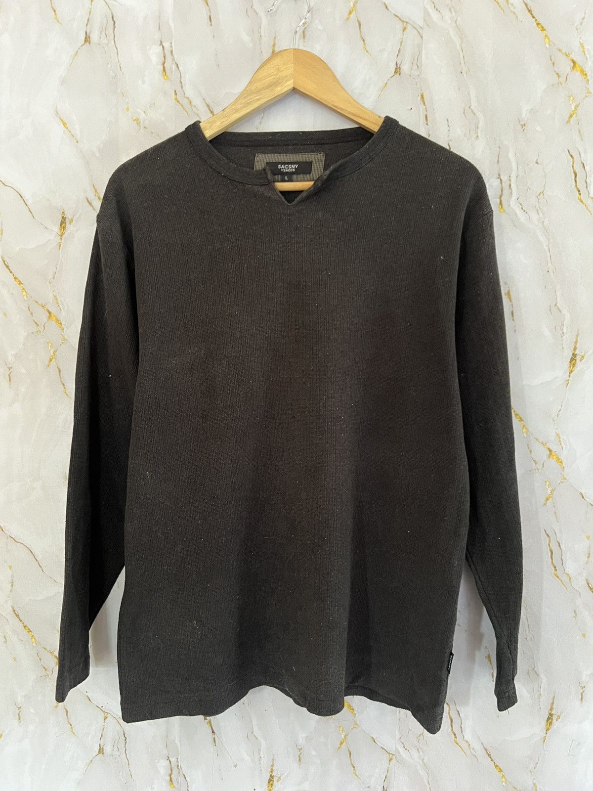 Yohji Yamamoto SACSNY Y’SACCS LONG SLEEVE T-shirt Size US L / EU 52-54 / 3 - 1 Thumbnail