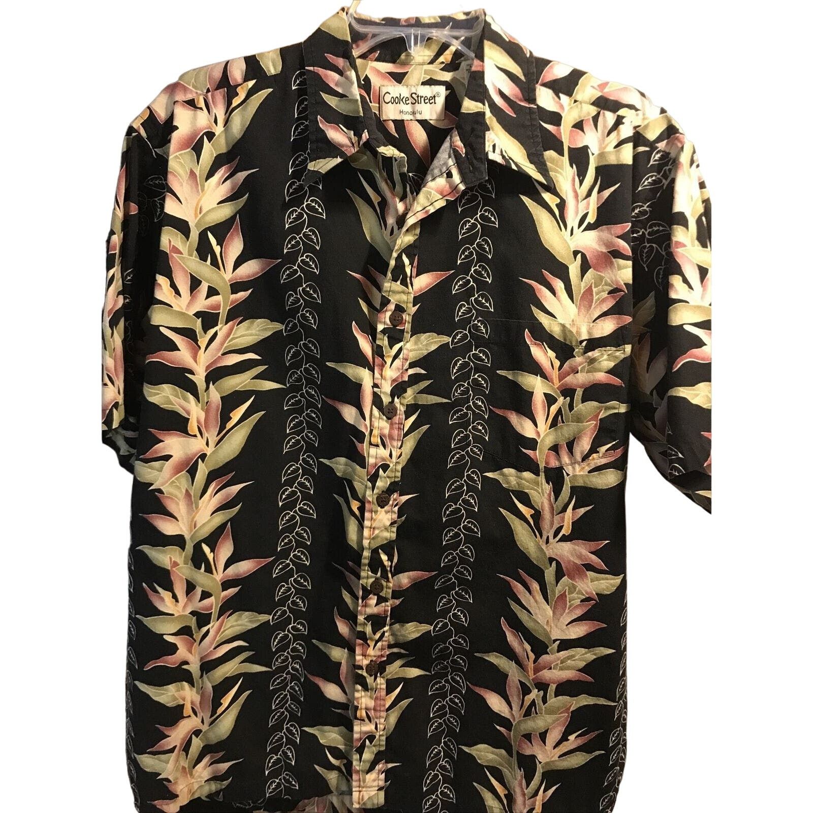 Other Cooke Street Honolulu Men’s L Black SS Cotton Hawaiian Shirt Size US L / EU 52-54 / 3 - 1 Thumbnail