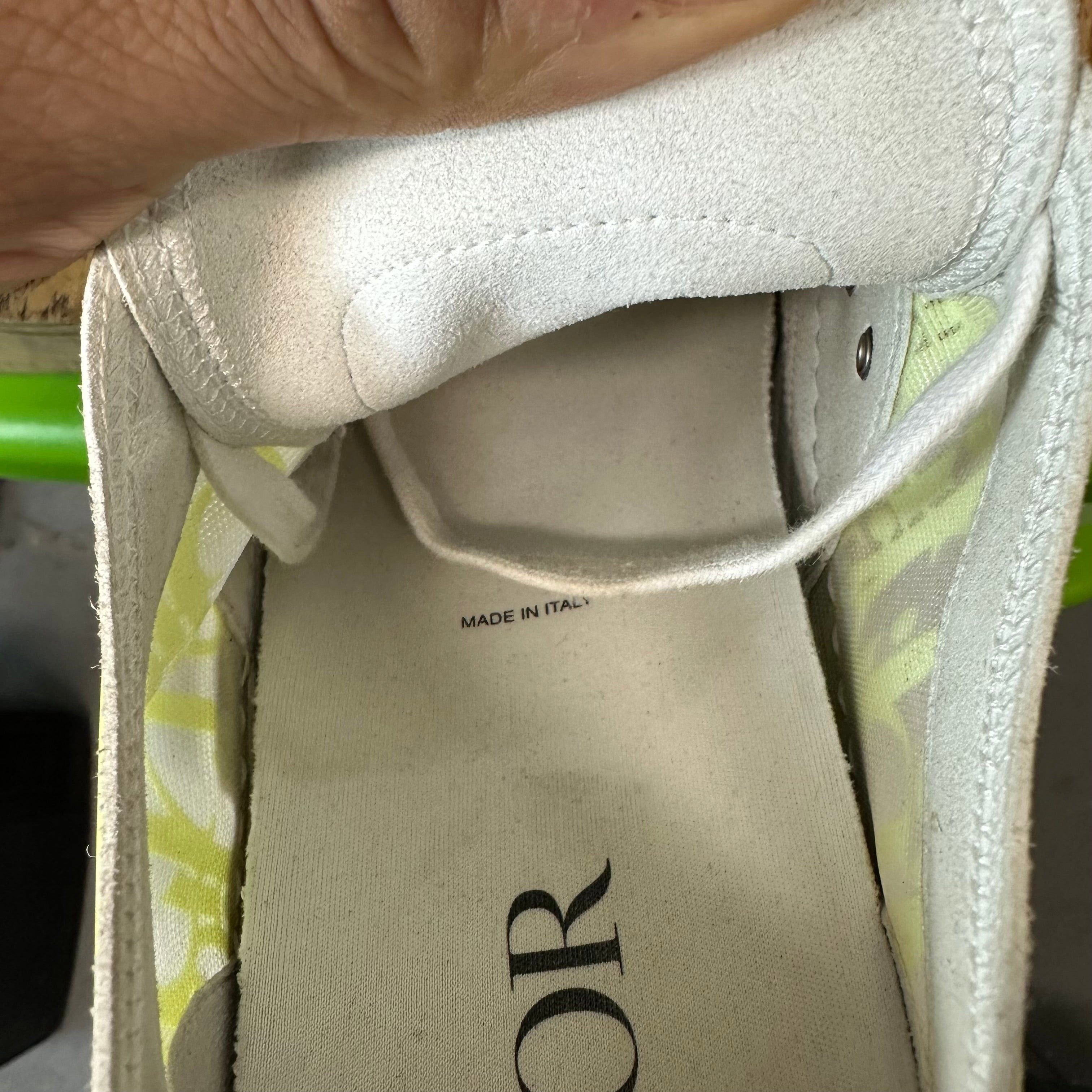 Dior Dior B23 Low Yellow Oblique White Sneaker Sz 10 (43) Size US 10 / EU 43 - 7 Thumbnail