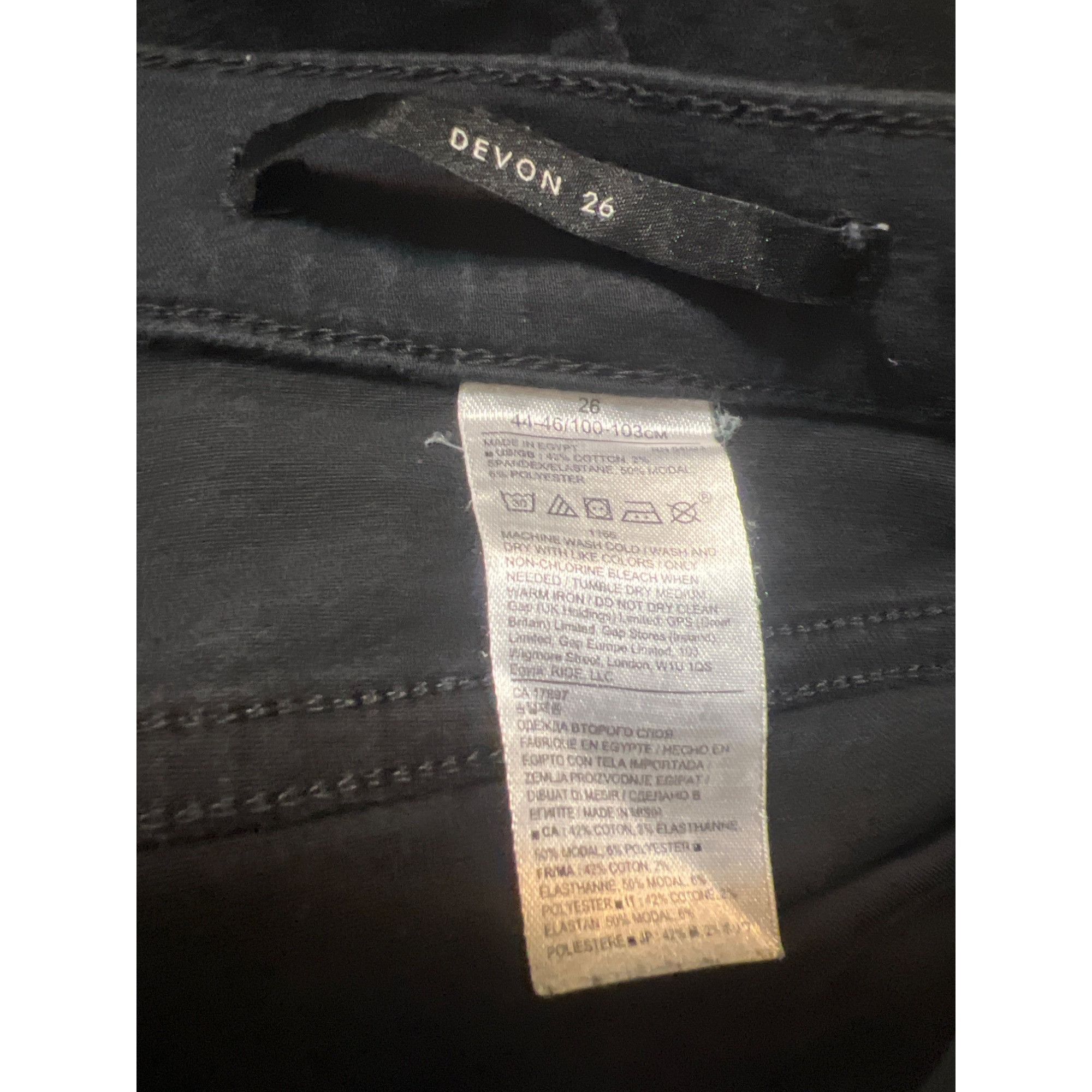 Banana Republic Banana Republic Black Devon Denim Jeans Skinny Mid Rise 5 Po Size 26" / US 2 / IT 38 - 5 Thumbnail