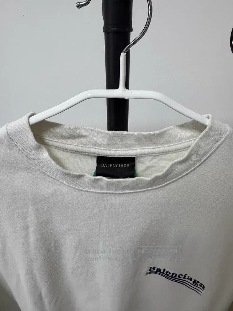 Balenciaga Balenciaga Short Sleeve T-Shirt, Size L, Beige Size US L / EU 52-54 / 3 - 4 Thumbnail