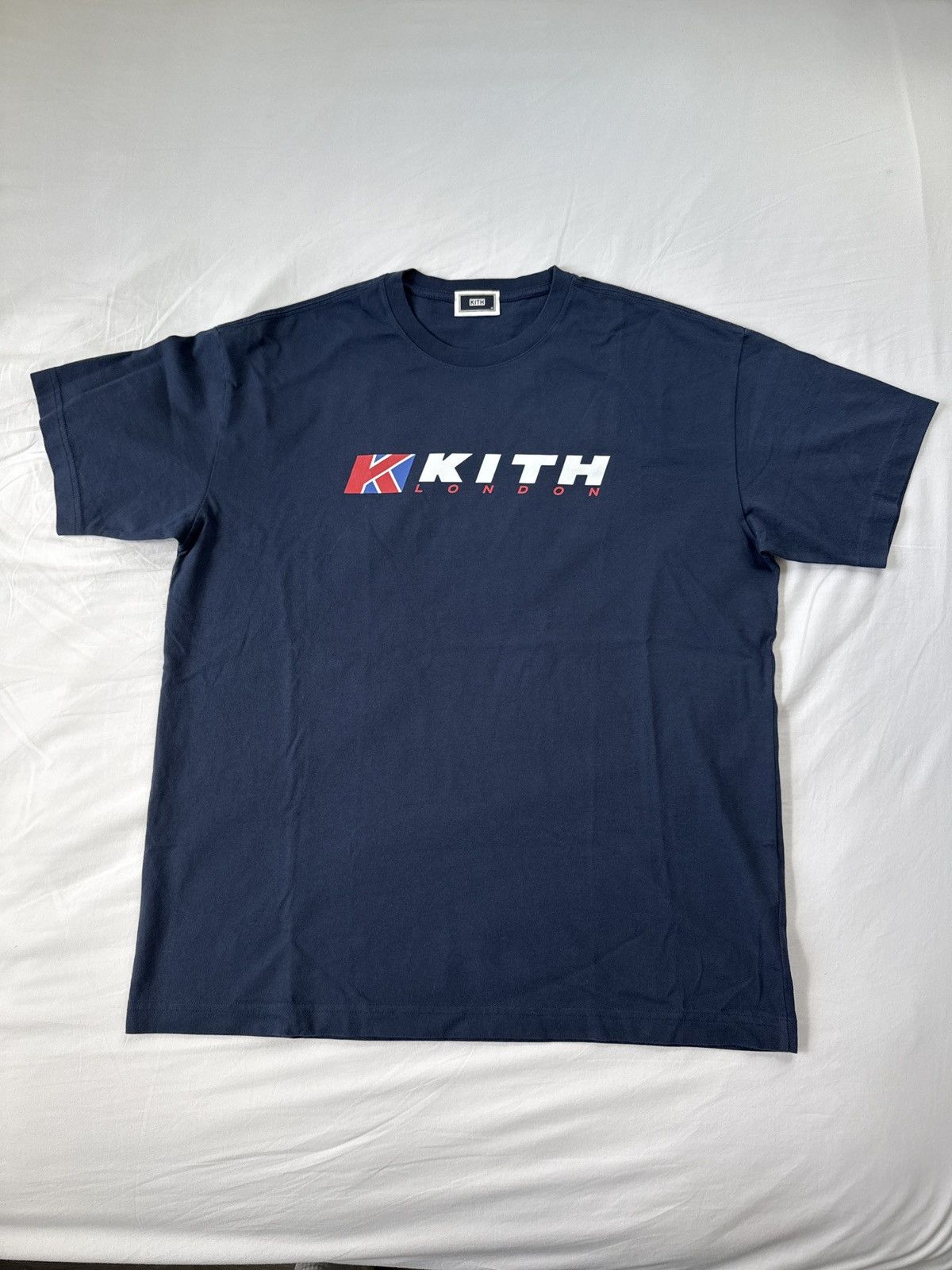 Kith Kith London Union K Sport Logo Tee Navy Size Medium Size US M / EU 48-50 / 2 - 2 Thumbnail