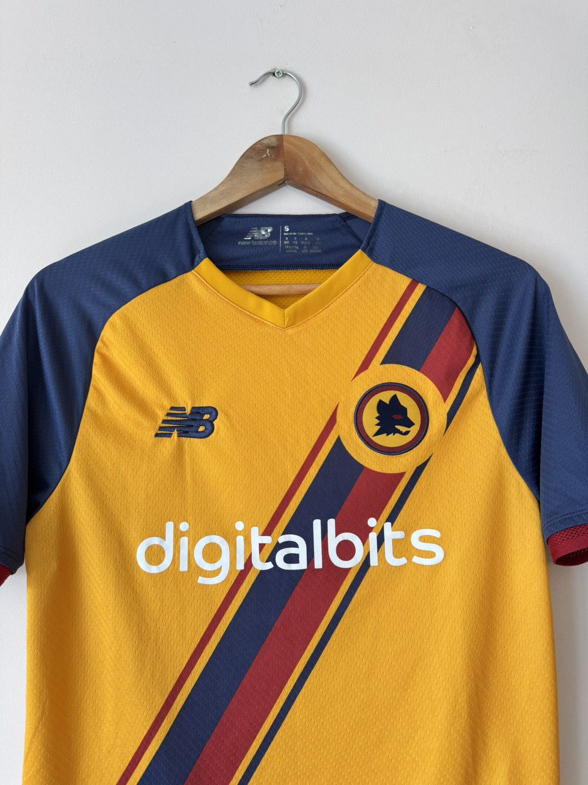 New Balance Roma 2021-2022 Third Soccer Jersey Football Shirt Kit Size US S / EU 44-46 / 1 - 4 Thumbnail