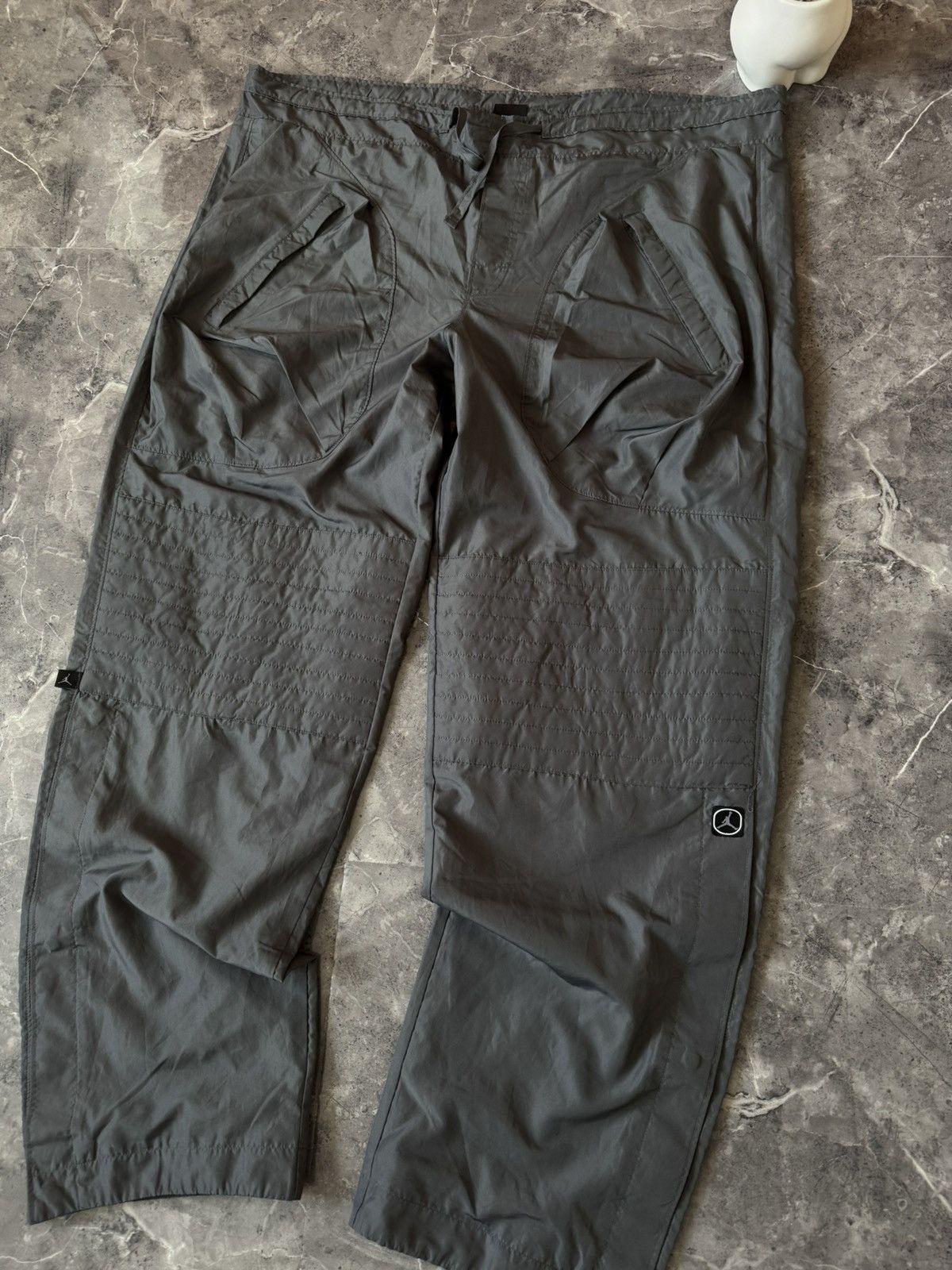 Nike Jordan Sweatpants Vintage Baggy Gray L Size US 34 / EU 50 - 2 Thumbnail