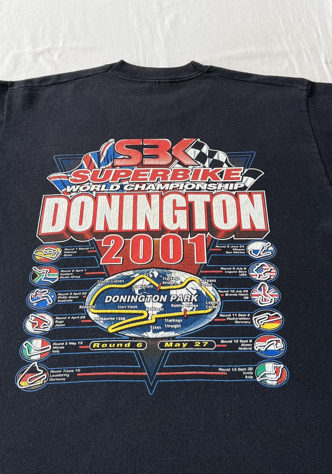 Vintage Vintage 2001 Superbike World Championship SBK Motocross Tee Size US L / EU 52-54 / 3 - 13 Thumbnail