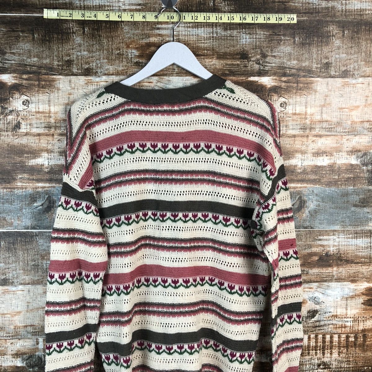 Homespun Knitwear × Japanese Brand W Closet Wears Inc Cardigan Knitwear #A2359 Size US L / EU 52-54 / 3 - 13 Thumbnail