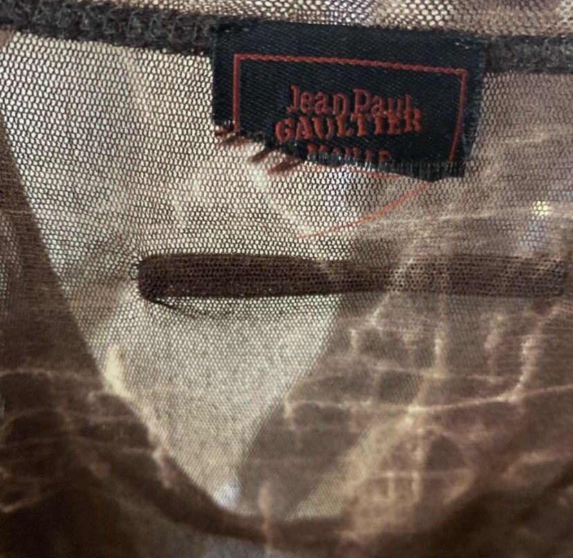 Jean Paul Gaultier JEAN PAUL GAULTIER VINTAGE MAILLE FEMME MESH TOP Size S / US 4 / IT 40 - 3 Thumbnail