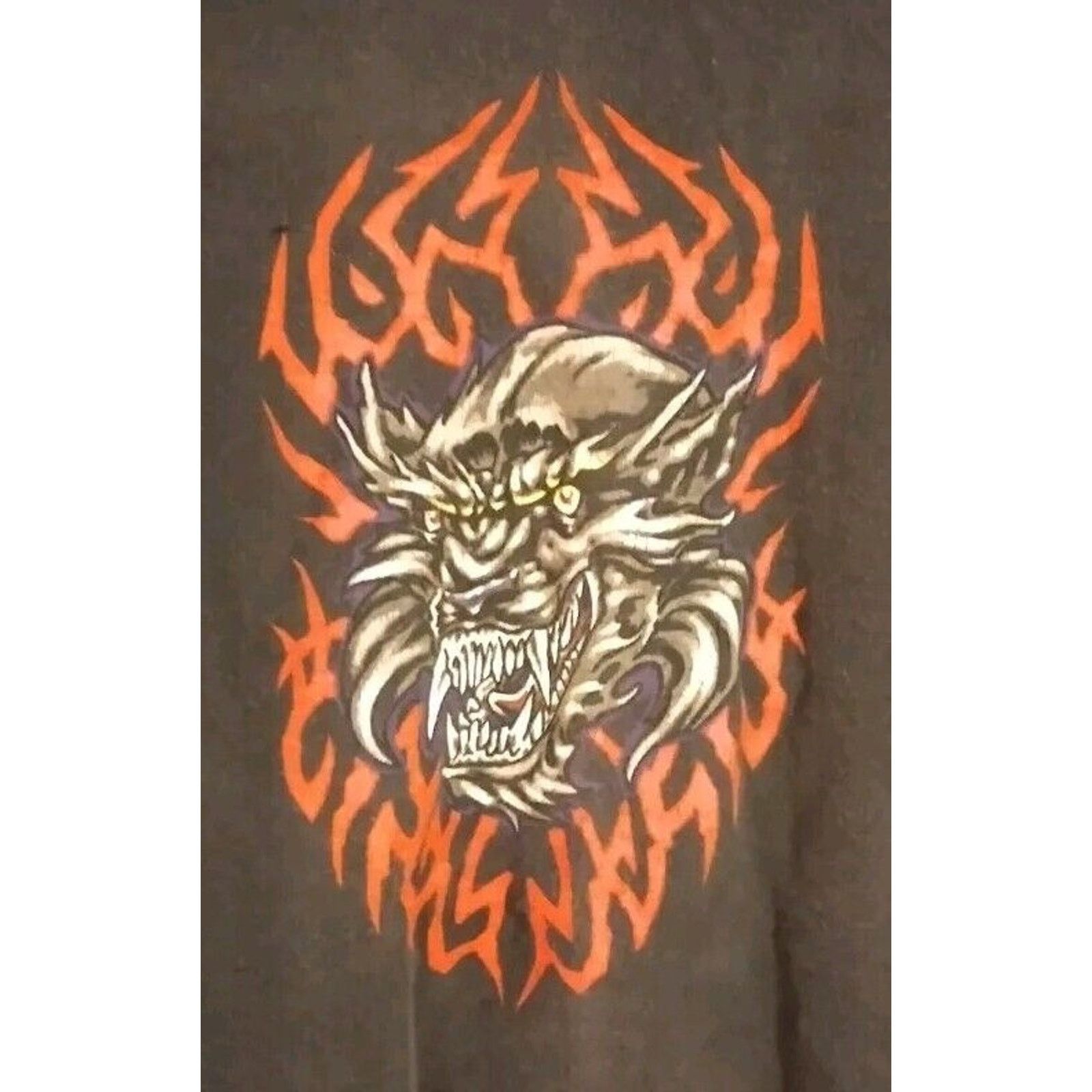 Hanes Leatherwolf Black Double-sided Long Sleeve Skater Tshirt XL Size US L / EU 52-54 / 3 - 4 Thumbnail