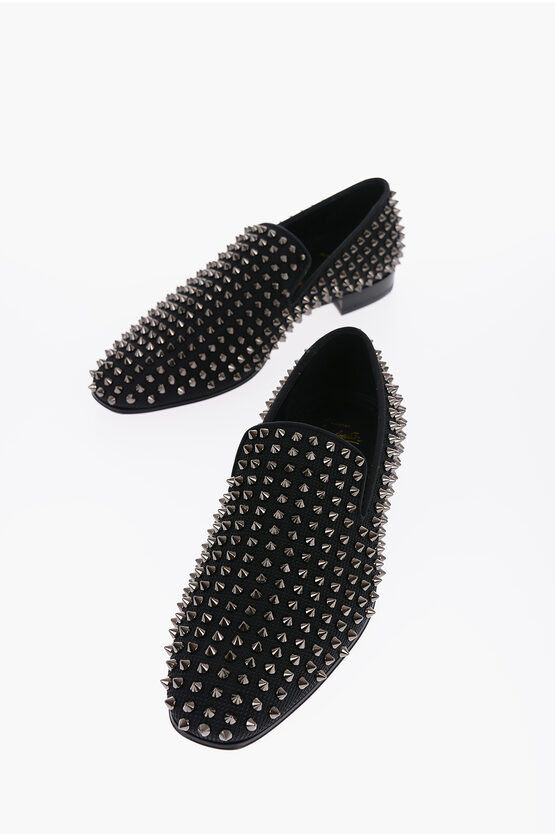 Christian Louboutin Spiked Dandelion Loafers Size US 7 / EU 40 - 1 Thumbnail